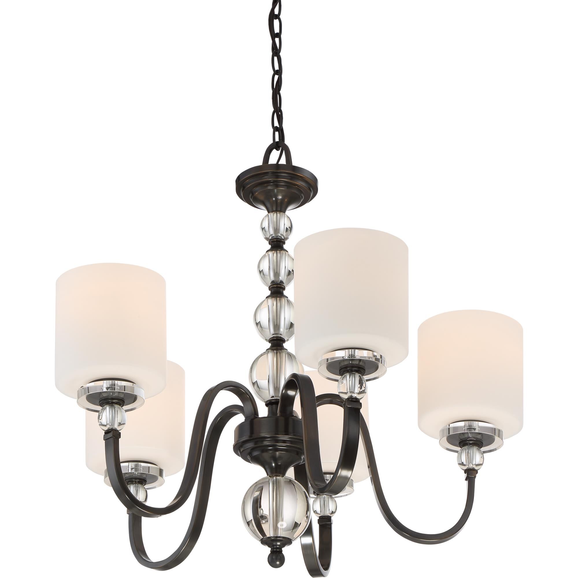 Shown in Dusk Bronze finish and Opal Etched glass 