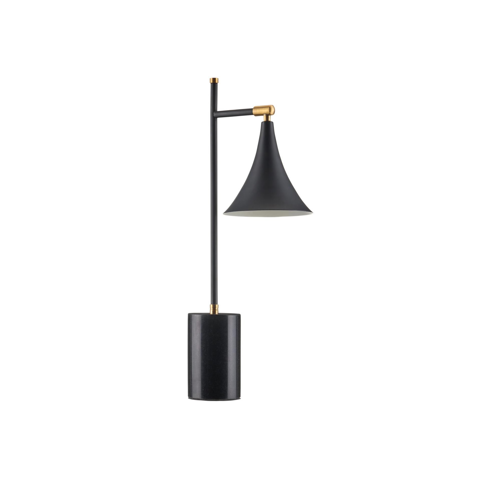 Shown in Matte Black, Matte Brass finish and Black Metal shade