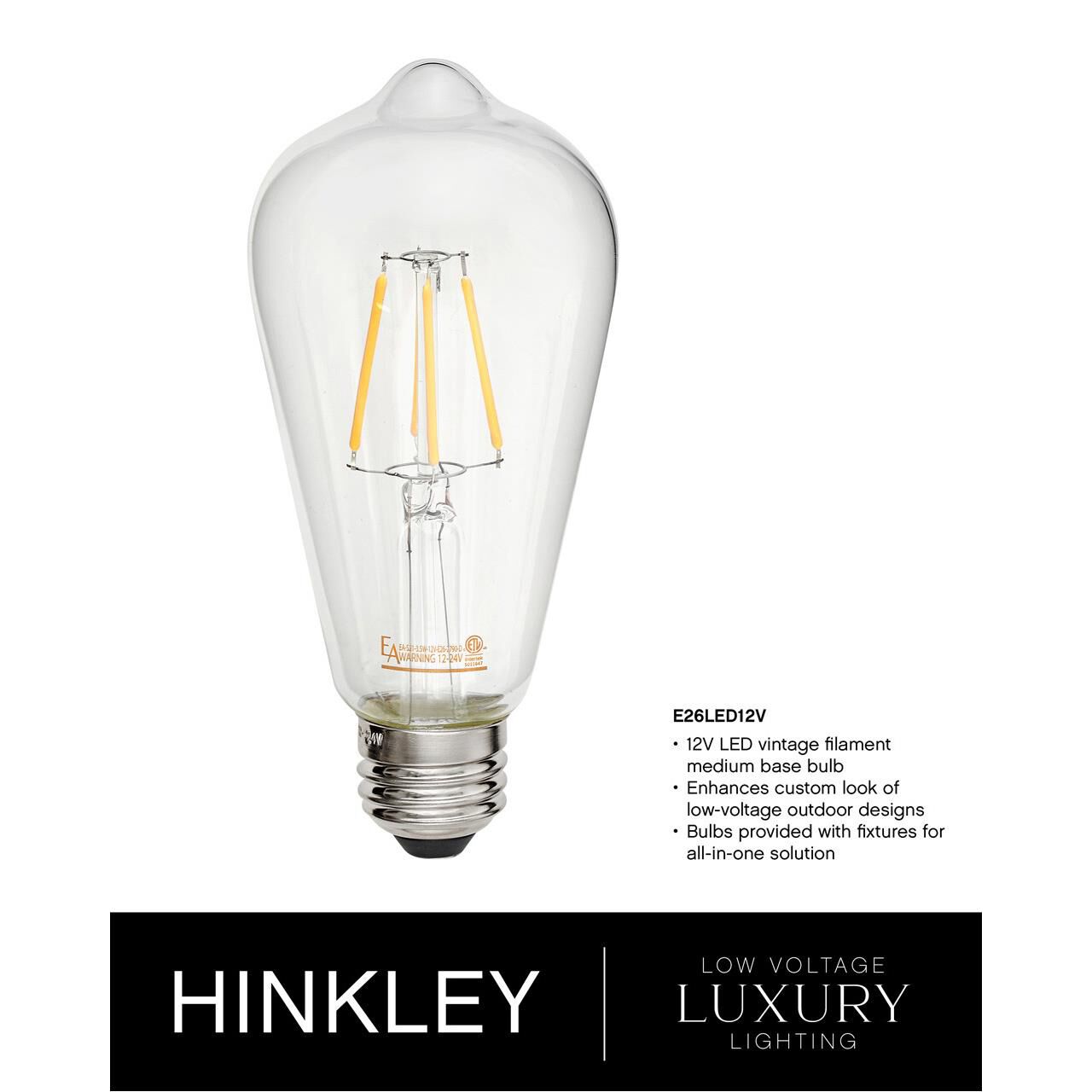Hinkley Lighting Harbor 17 Inch Tall LED Outdoor Pier Lamp