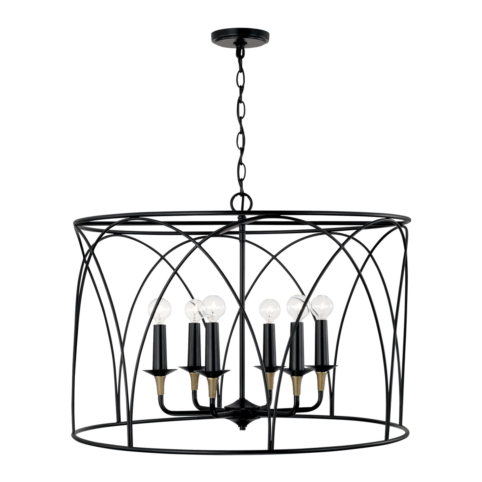 Shown in Matte Black With Brass finish