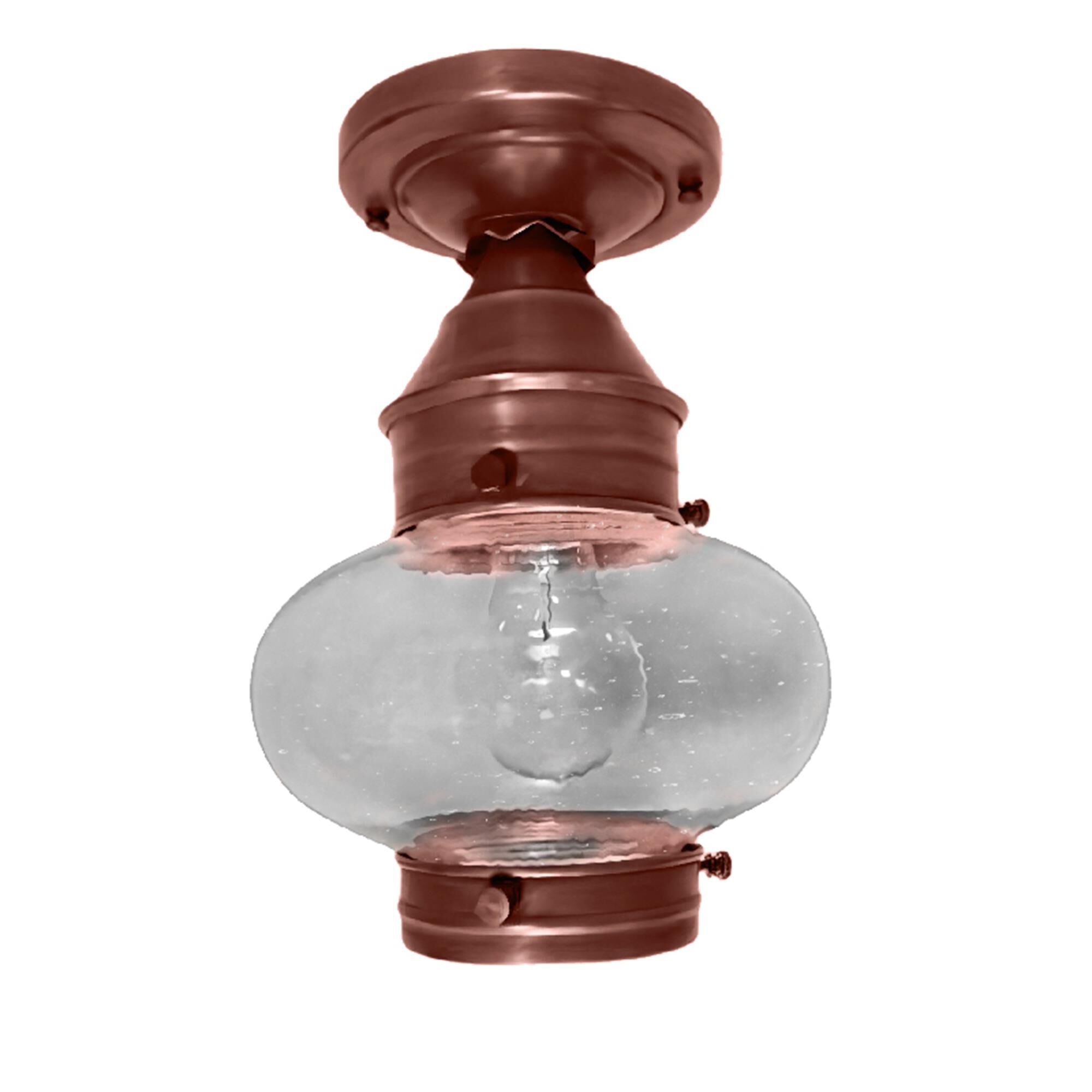 Onion 7 Inch Outdoor Flush Mount,
