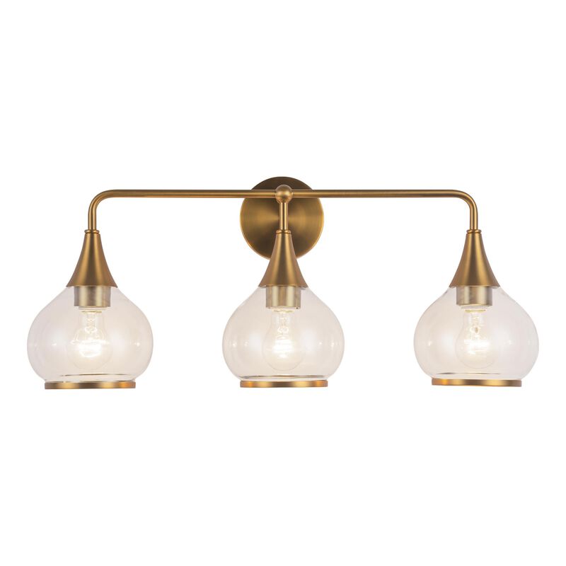 Hazel 27 Inch 3 Light Bath Vanity Light by Alora Mood