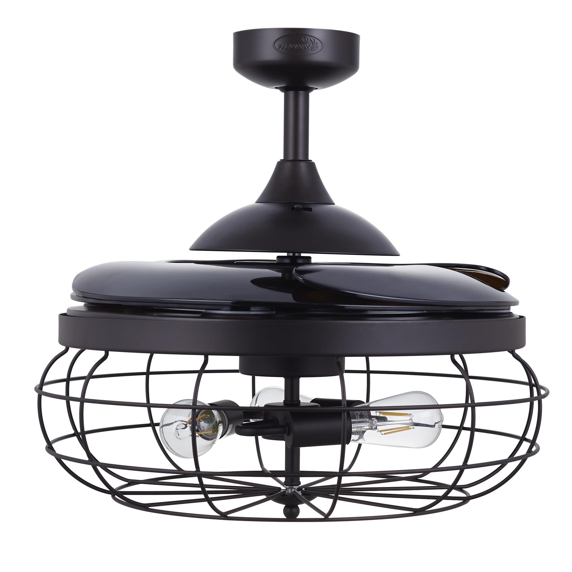 Industri 48 Inch Ceiling Fan with Light Kit by Beacon Lighting