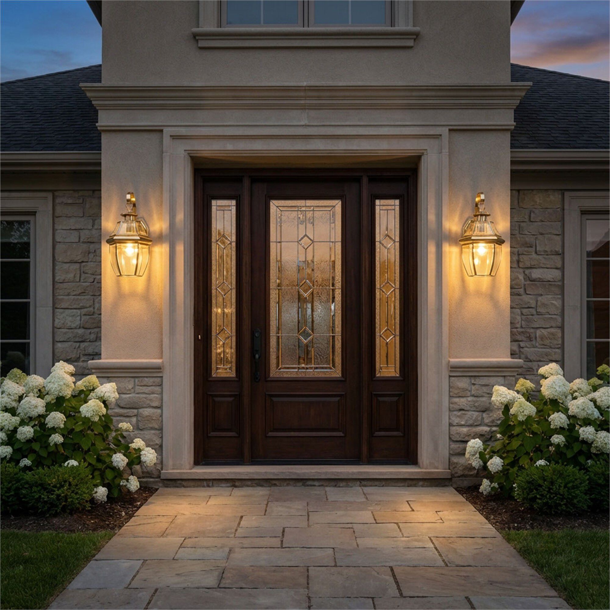 Lancaster 14 Inch Tall Outdoor Wall Light,