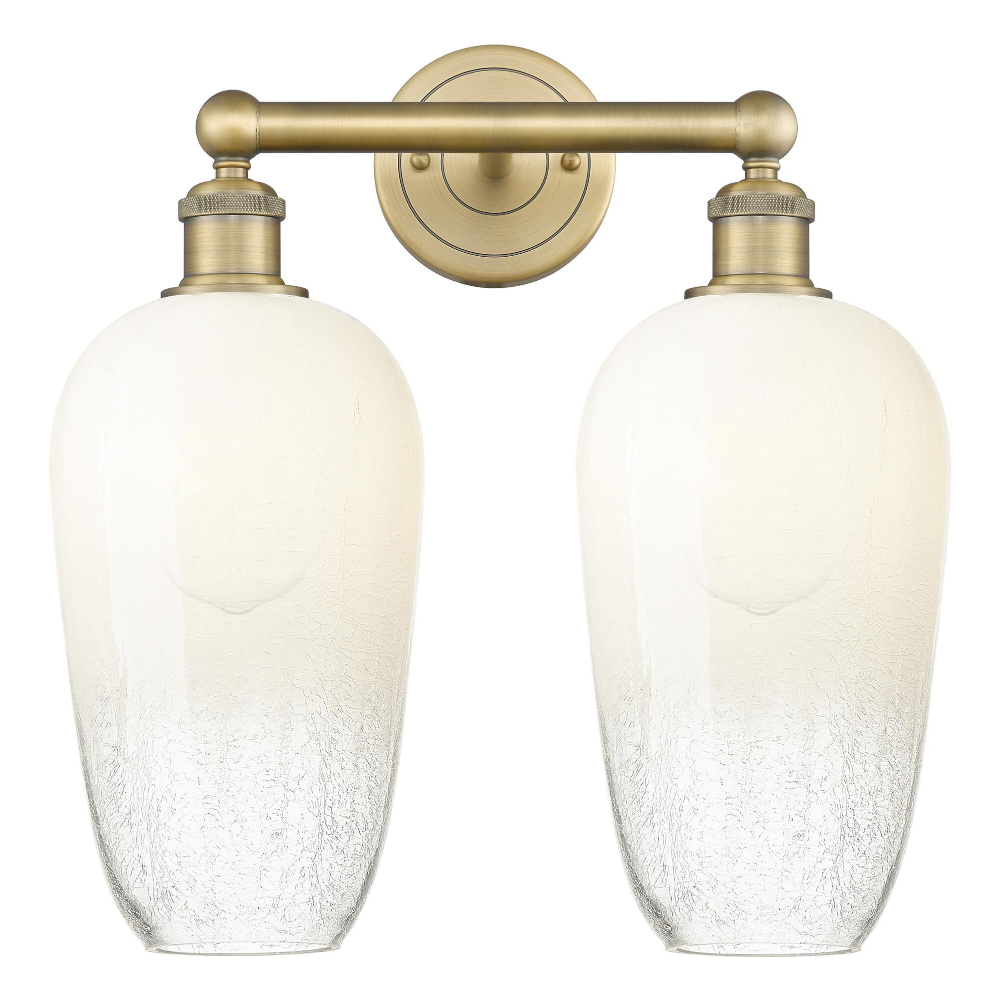 Shown in Brushed Brass finish and Opal glass