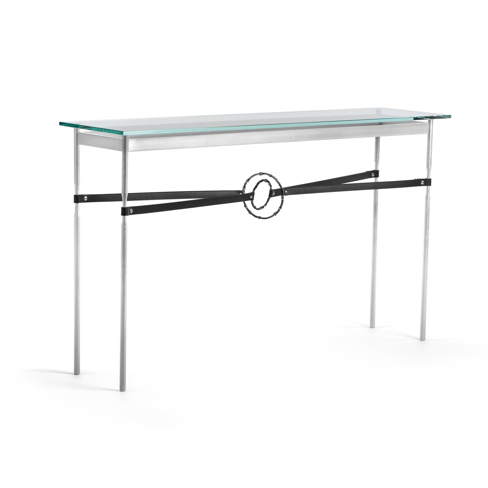 Shown in Sterling finish and Dark Smoke with Leather Black  accent