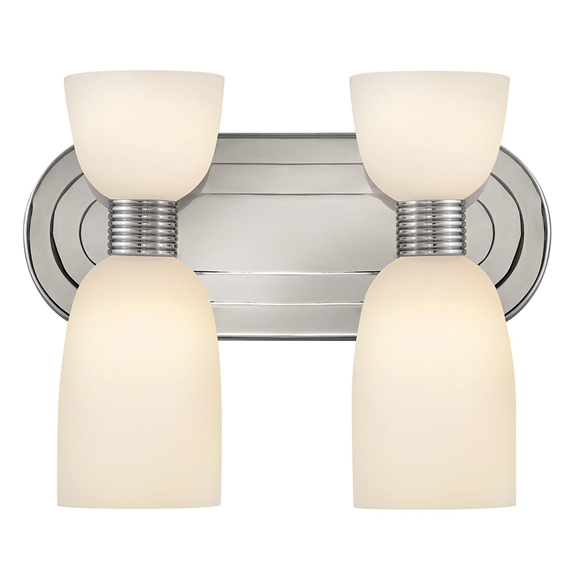 Shown in Polished Nickel finish and Etched Opal glass