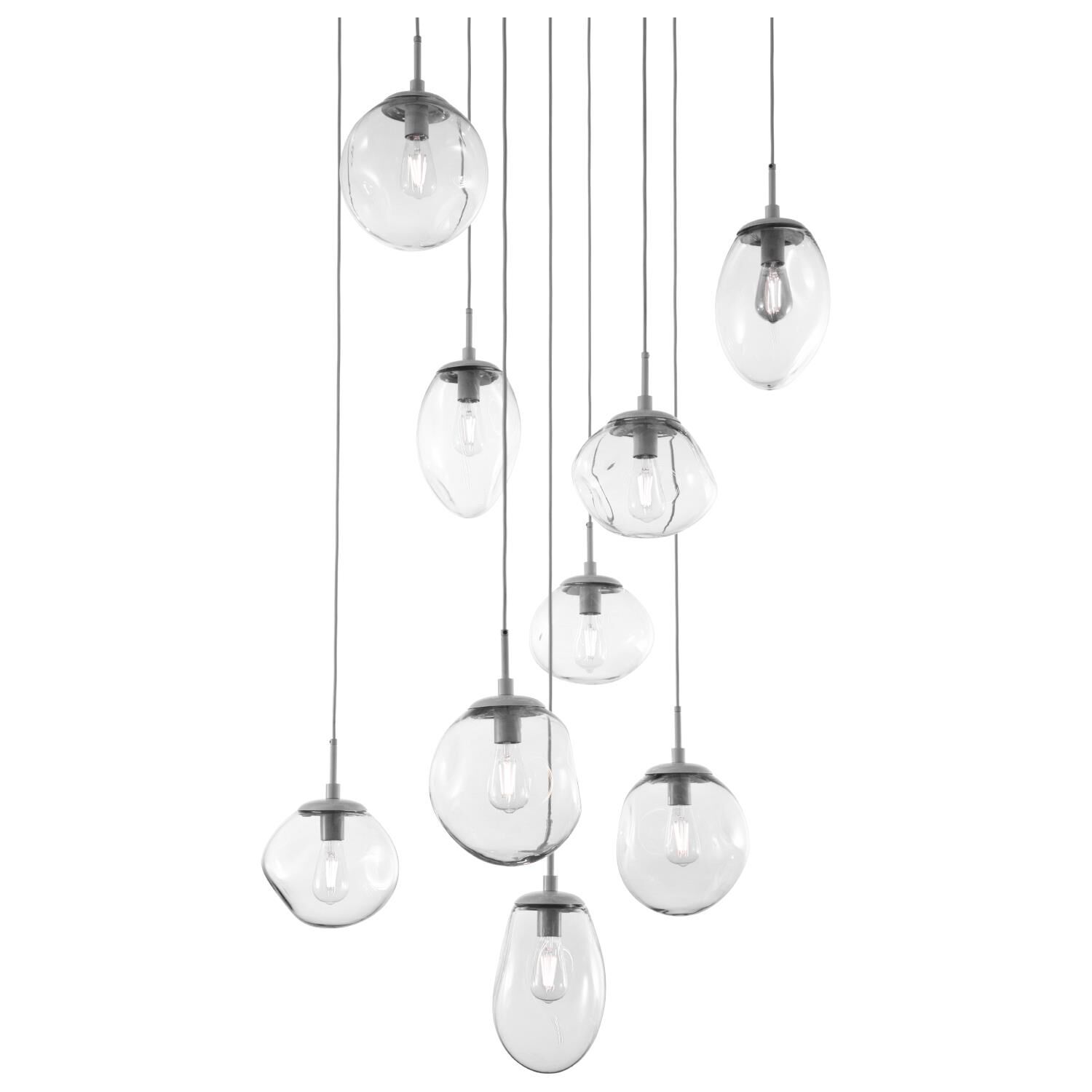 Levi Wilson Nebula 32 Inch 9 Light Multi Light Pendant by Hammerton Studio