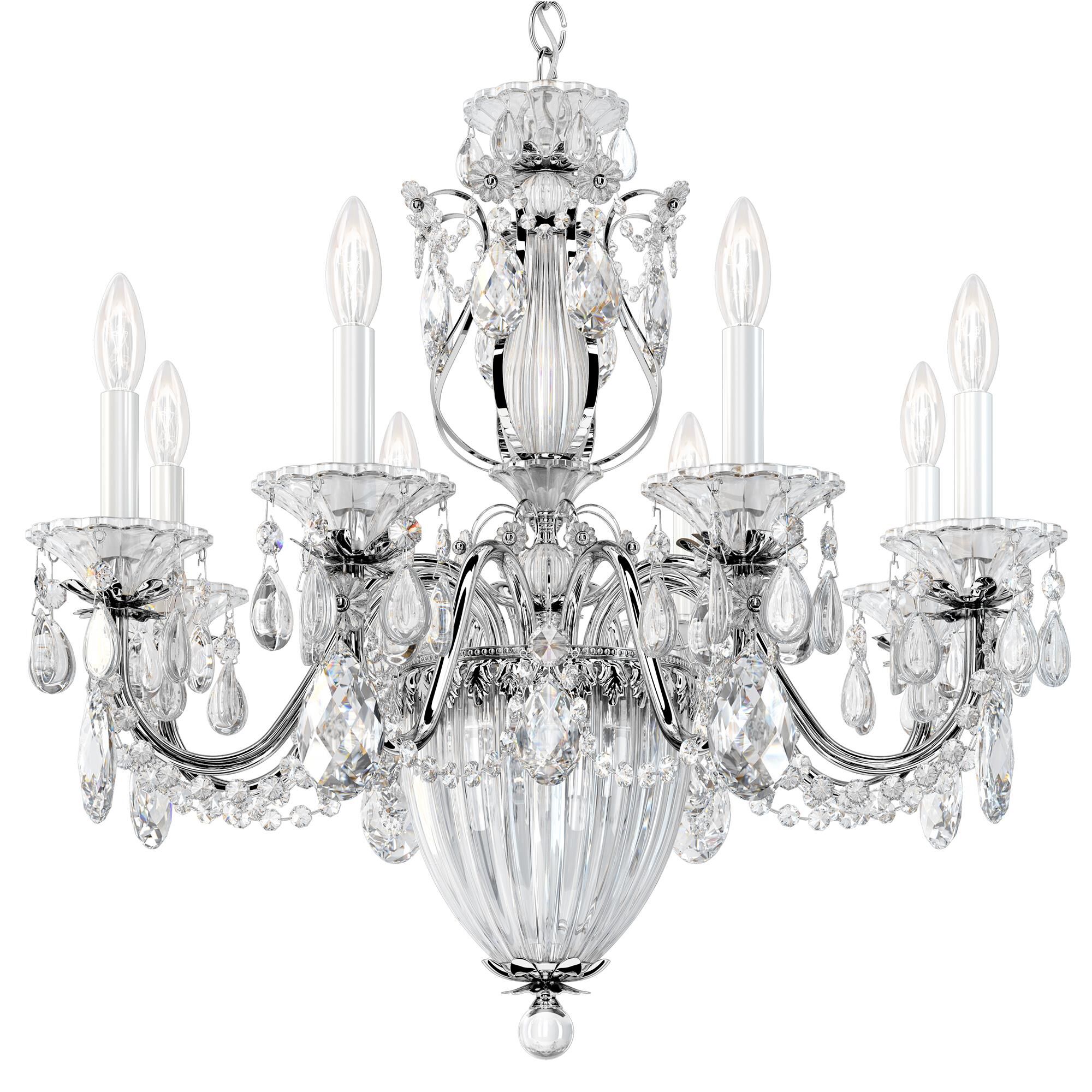 Shown in Silver finish and Clear Radiance crystal