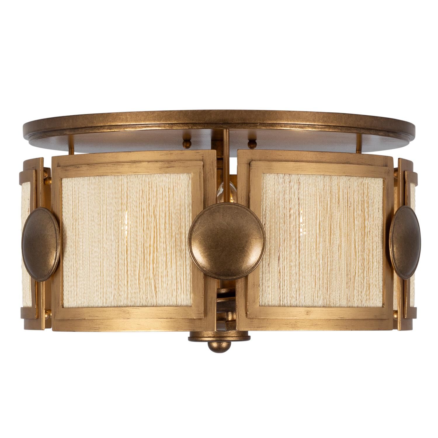 Shown in Pearlized Antique Brass and Modern Gold finish