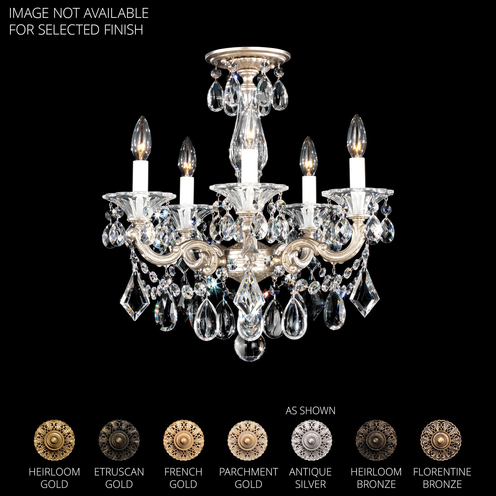 Shown in Etruscan Gold finish and Clear Radiance crystal