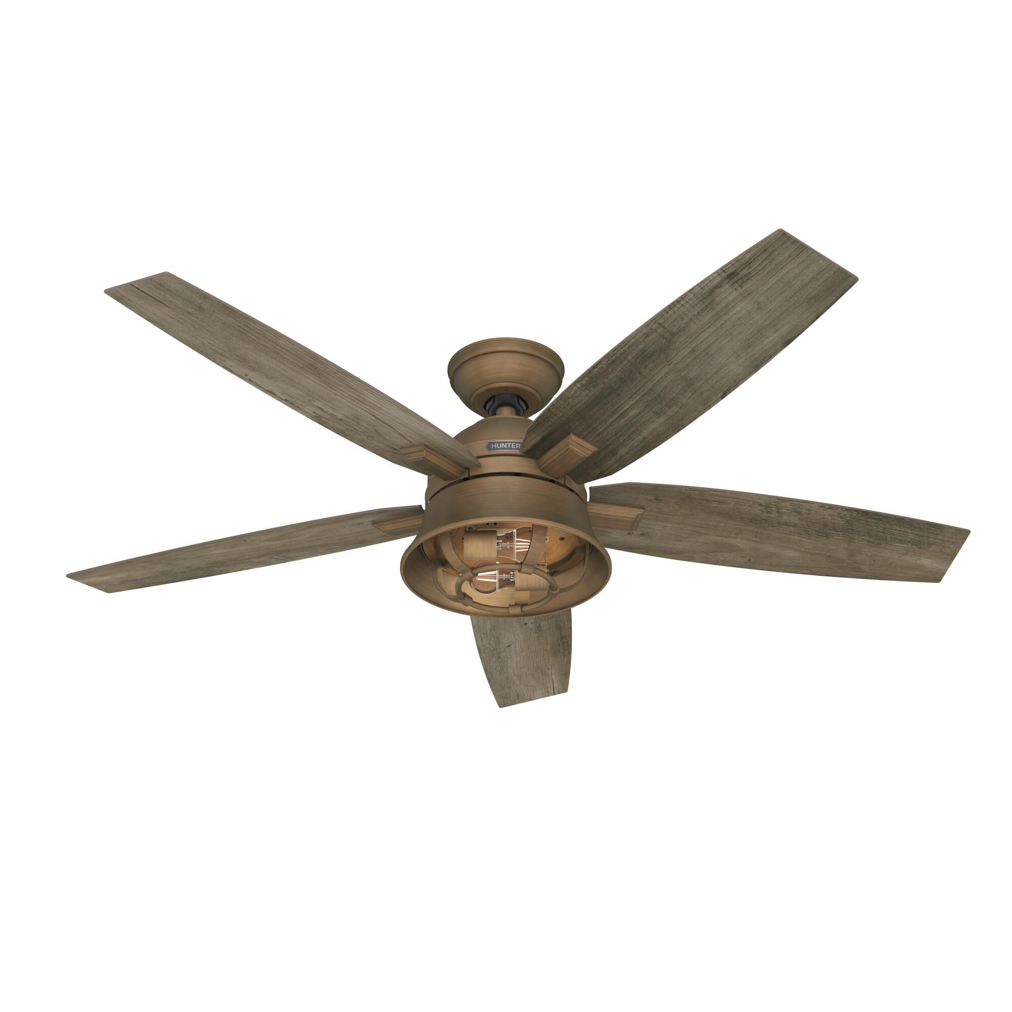 Hampshire 52 Inch Ceiling Fan with Light Kit by Hunter Fan