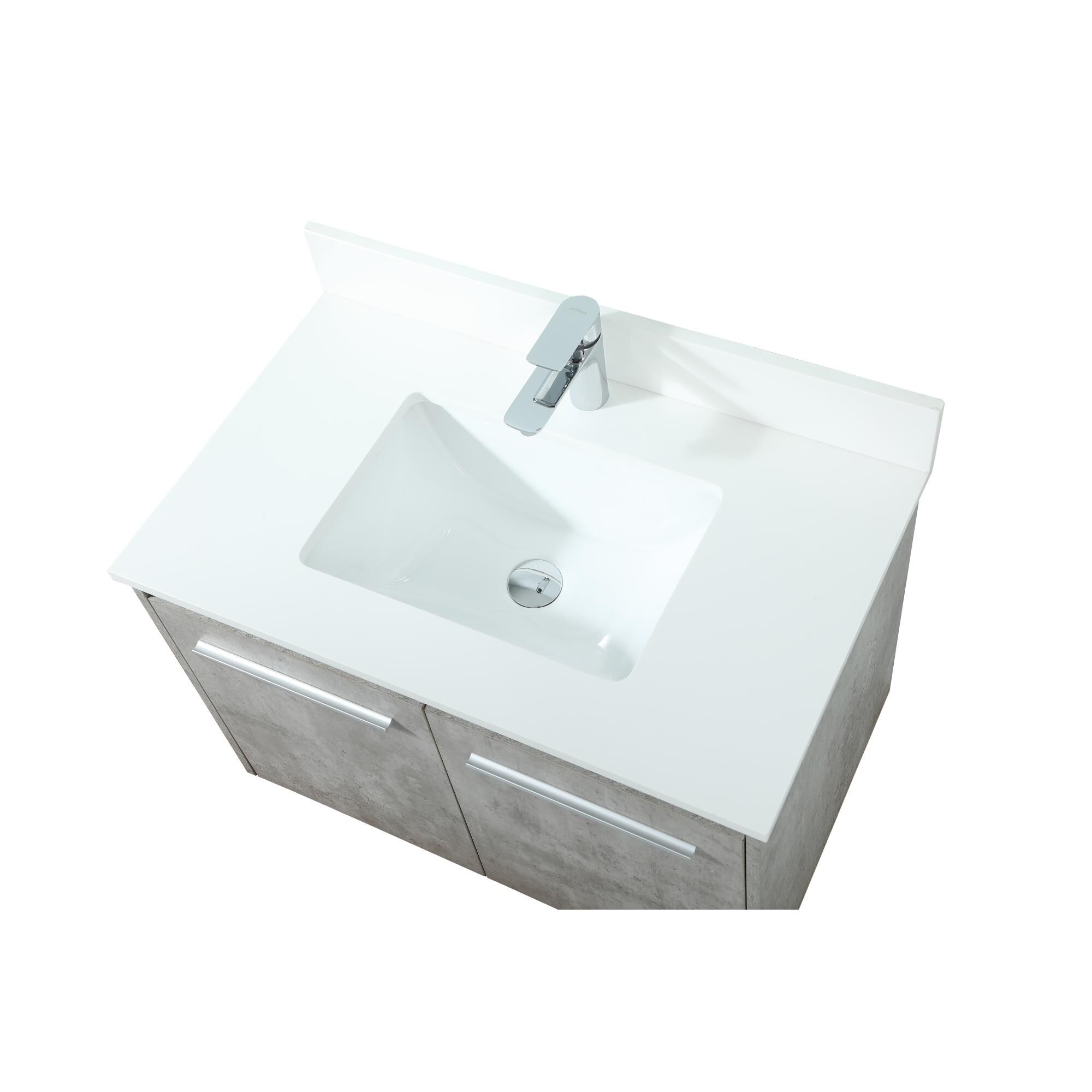 Shown in Concrete Grey finish