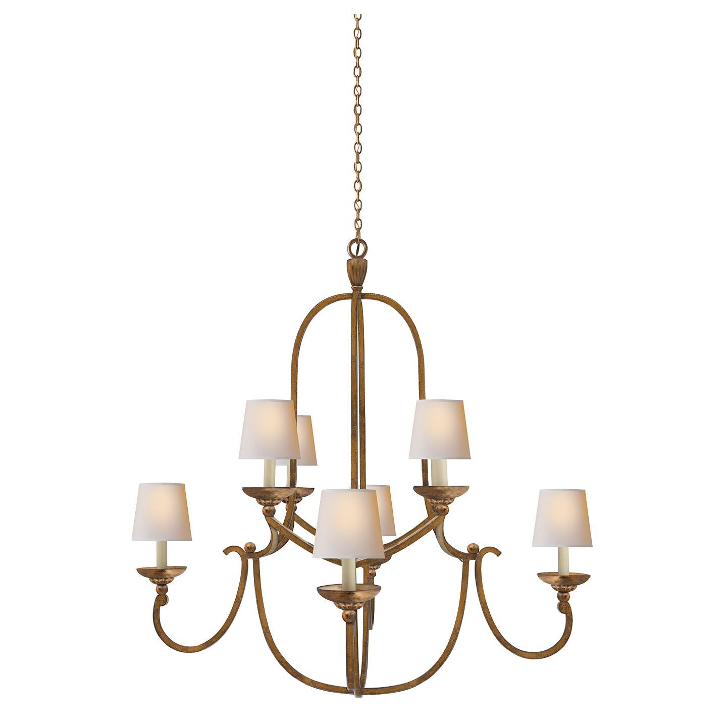 Chapman & Myers Flemish 37 Inch 8 Light Chandelier by Visual Comfort Signature Collection