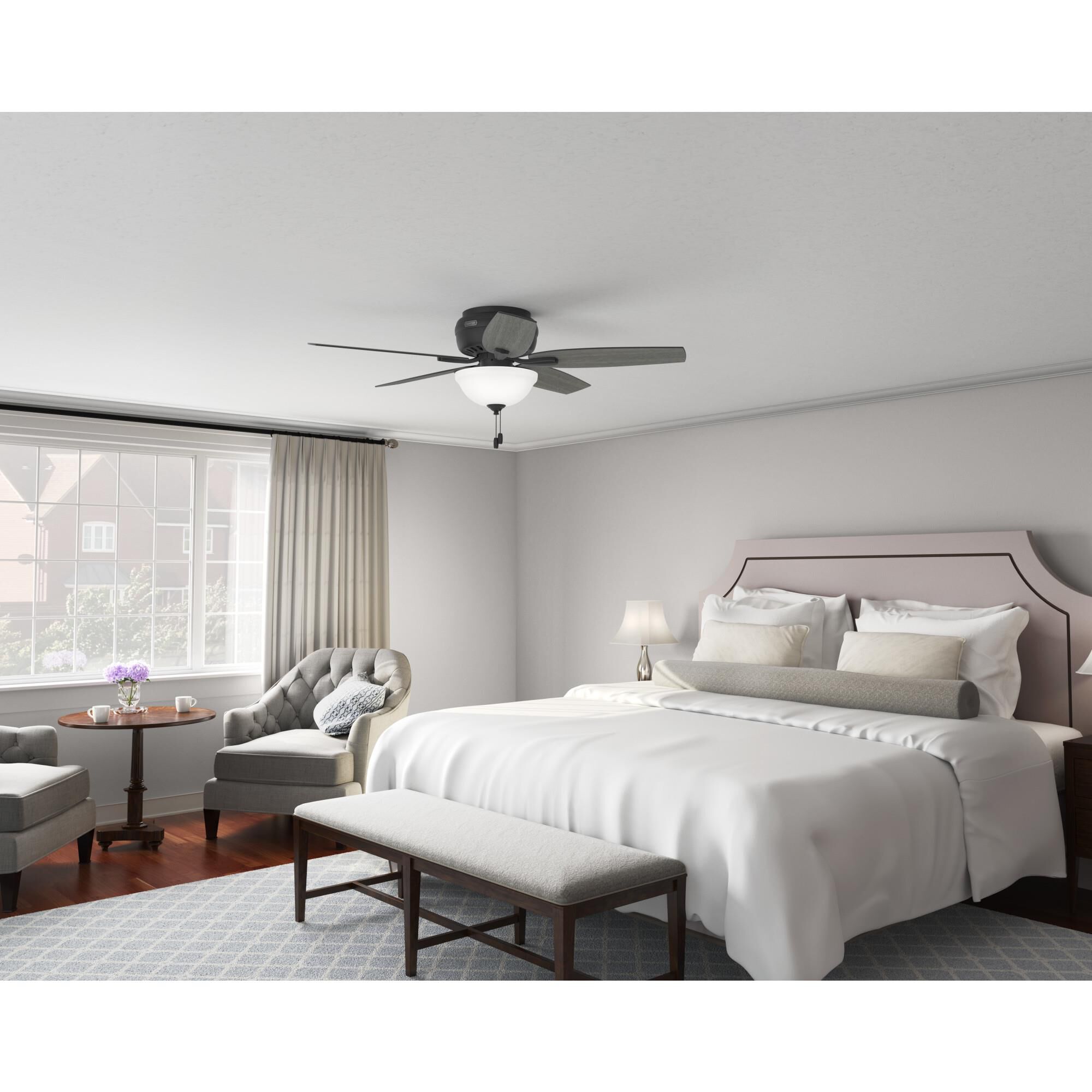 Newsome Flush Mount Fan by Hunter Fan