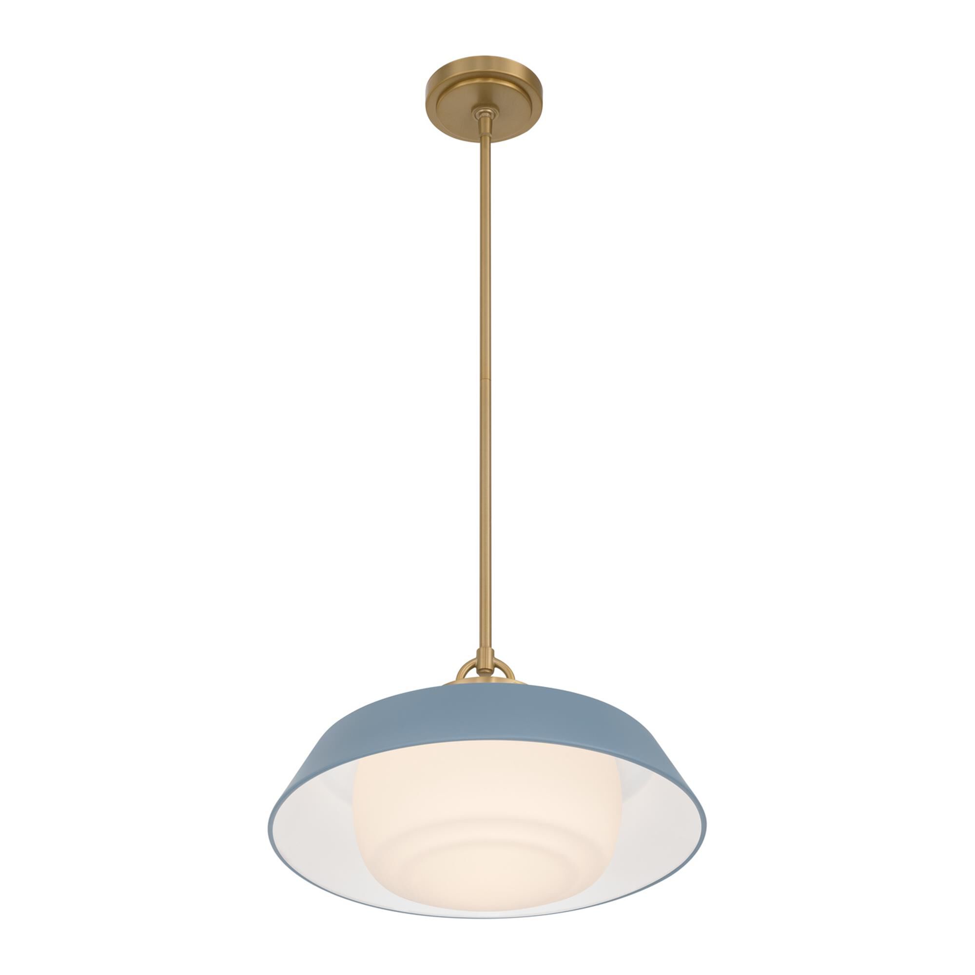 Shown in Vibrant Gold finish and Steel glass and Steel shade
