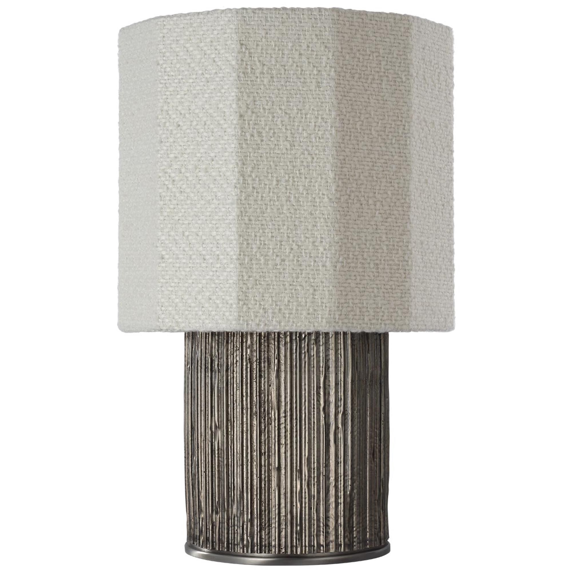 Shown in Ridged Graphite finish and Decorative Boucle shade