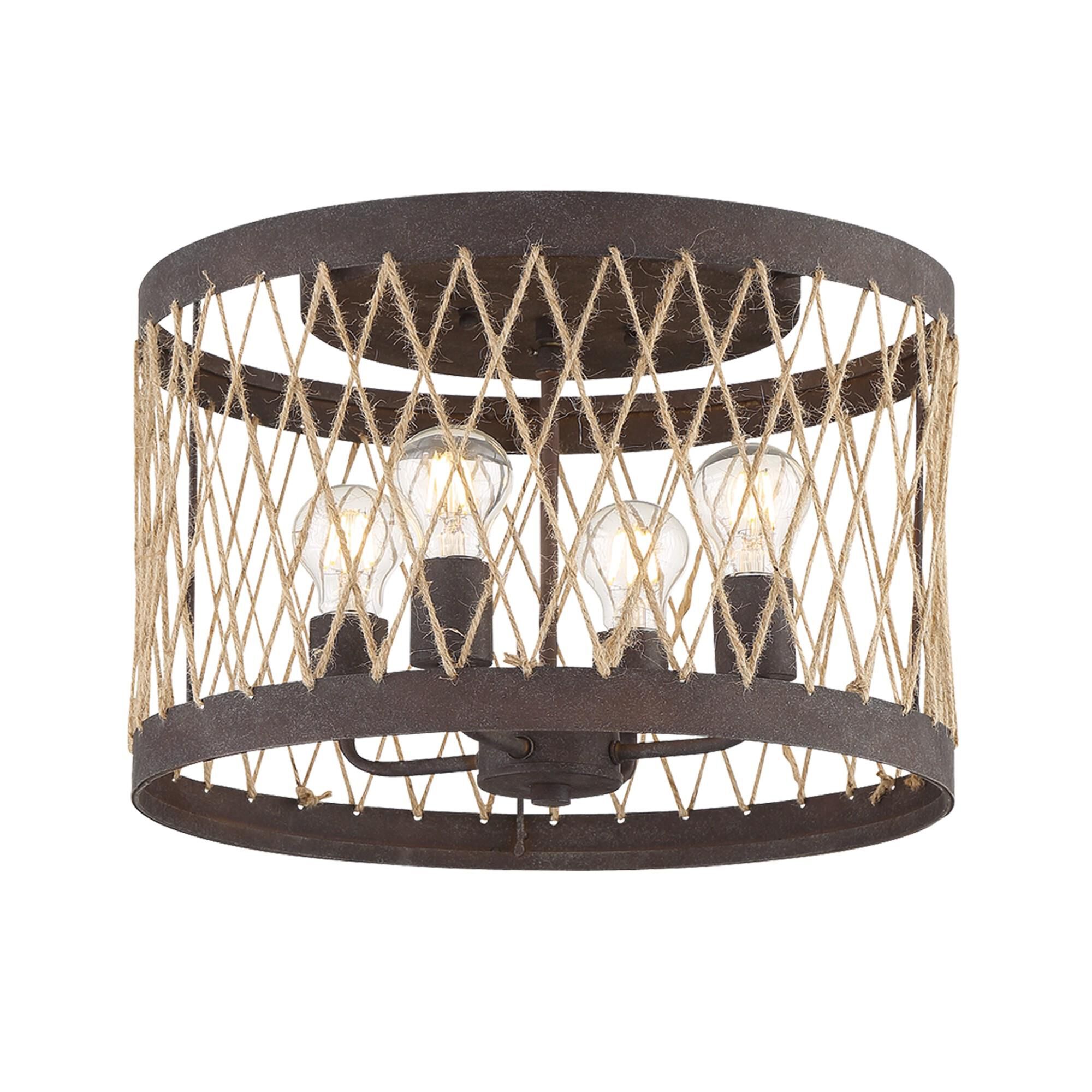 Anders 16 Inch 4 Light Semi Flush Mount by Crystorama