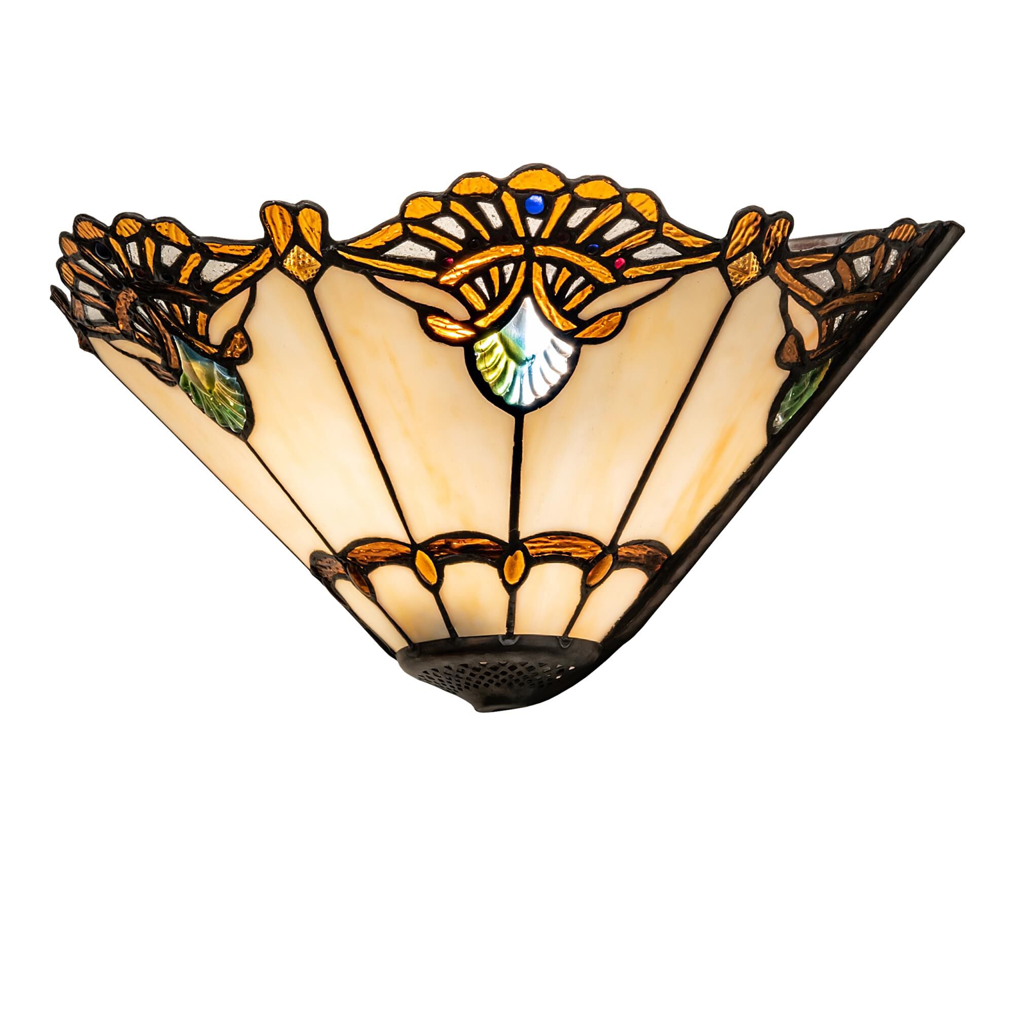 Meyda Lighting Shell With Jewels 16 Inch Wall Sconce