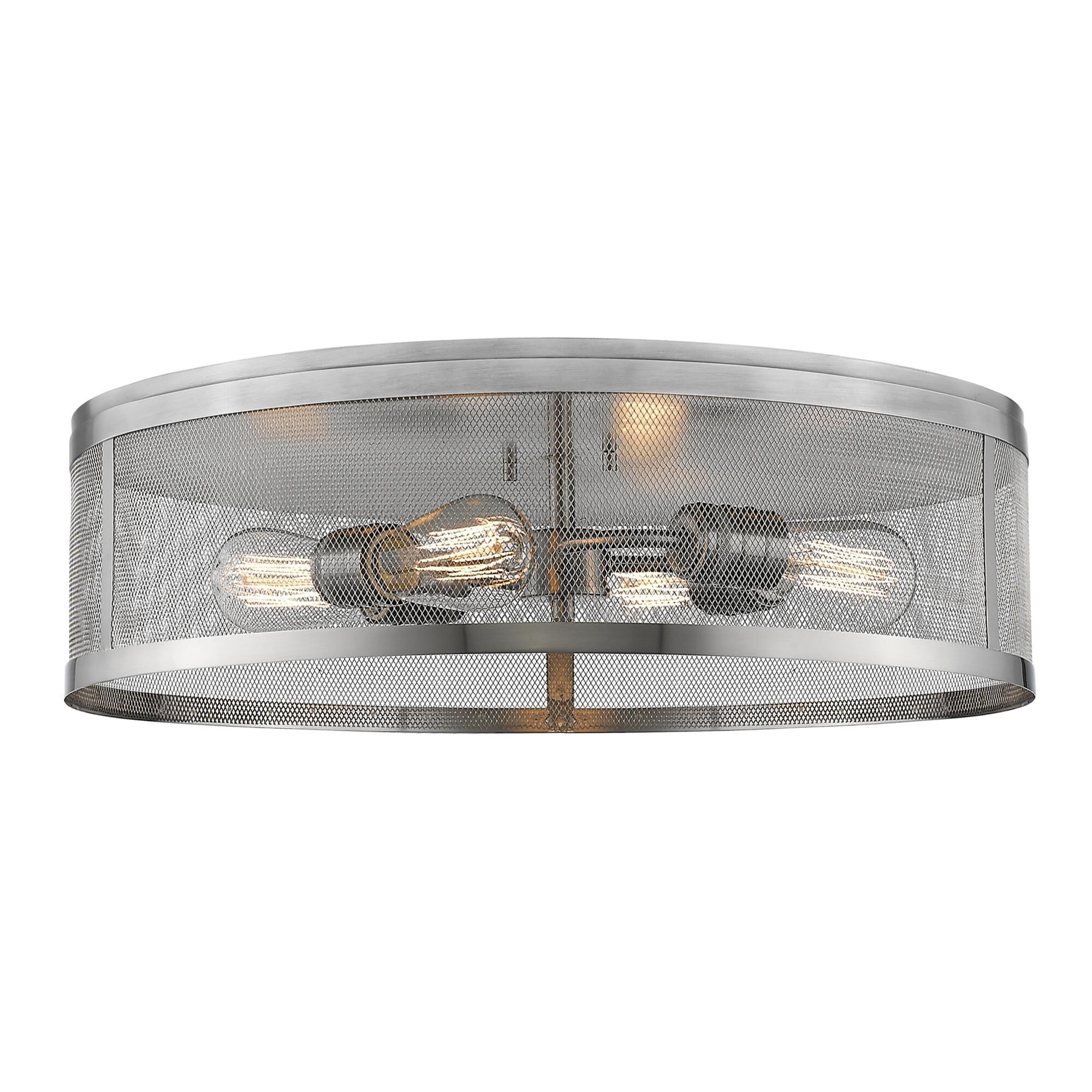 Meshsmith 21 Inch 4 Light Flush Mount by Z-Lite