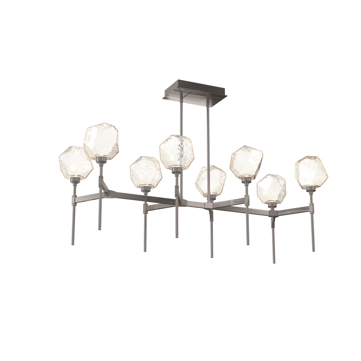 Shown in Graphite finish and Amber glass