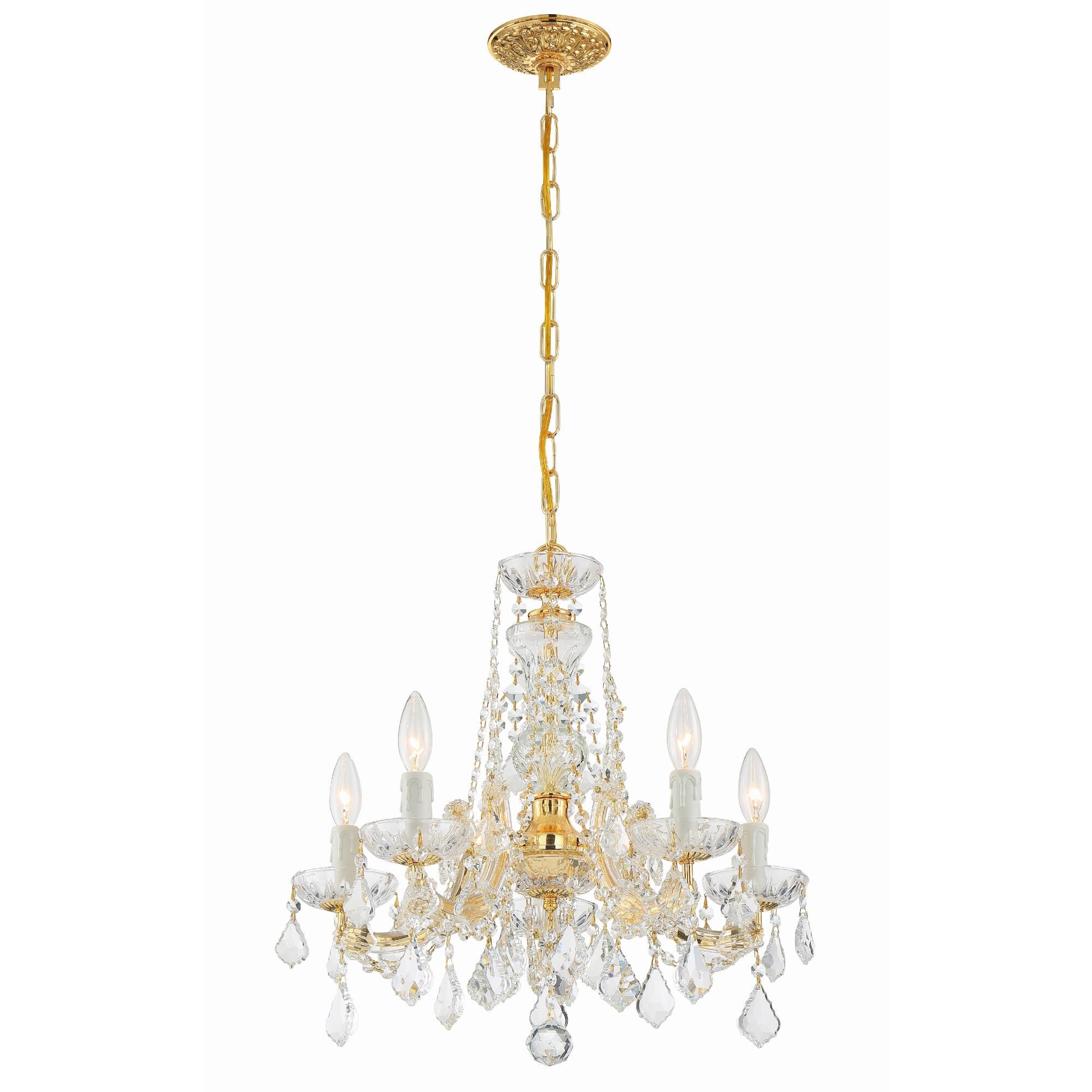 Maria Theresa 20 Inch 5 Light Mini Chandelier by Crystorama
