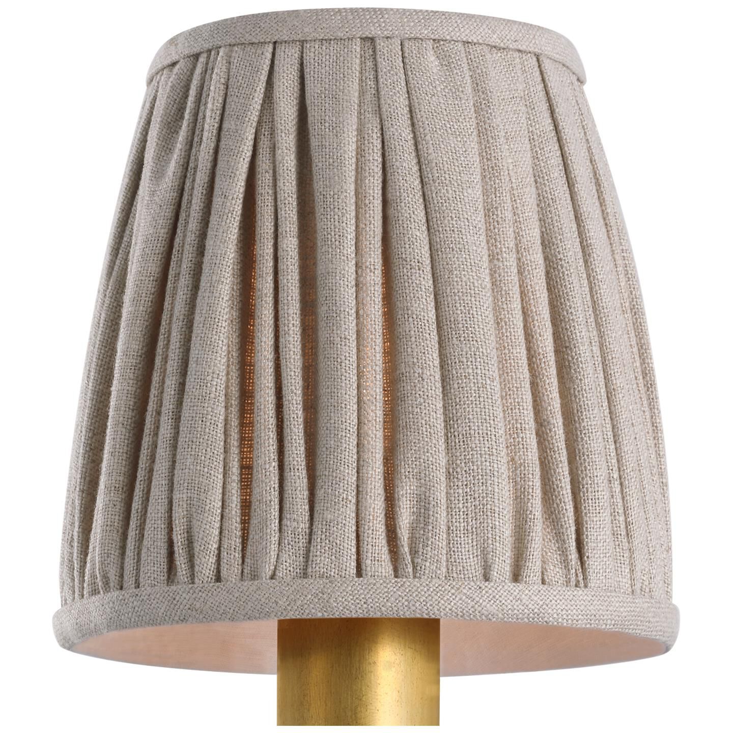Shown in Pleated Natural Linen finish