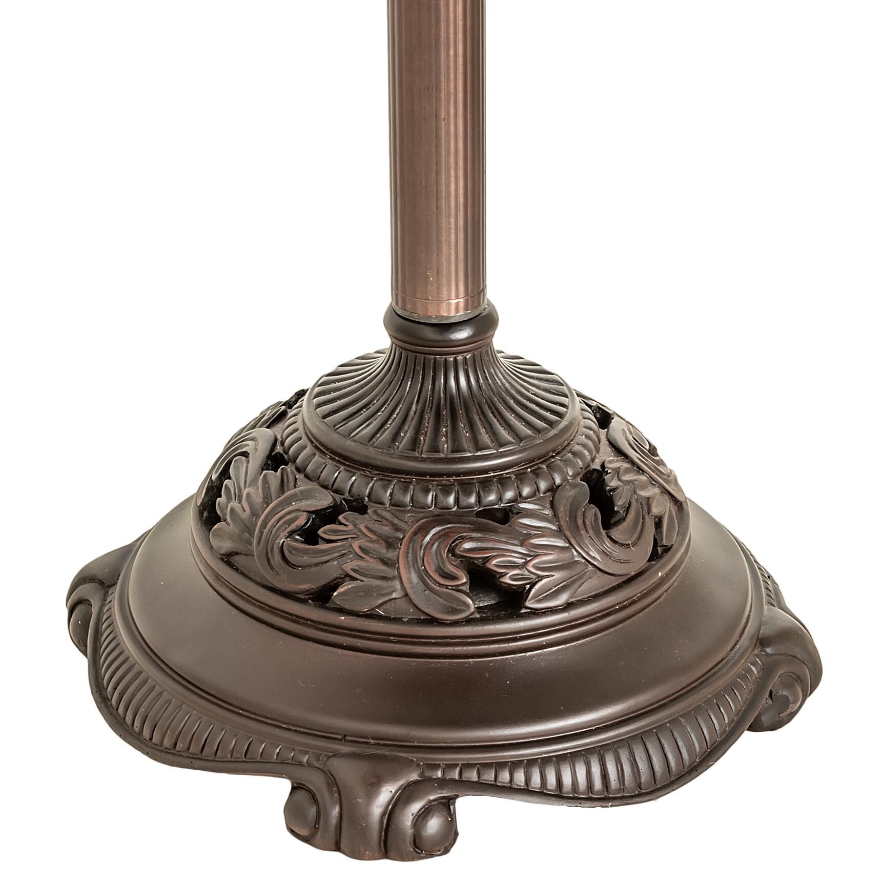 Shown in Mahogany Bronze finish and Green glass