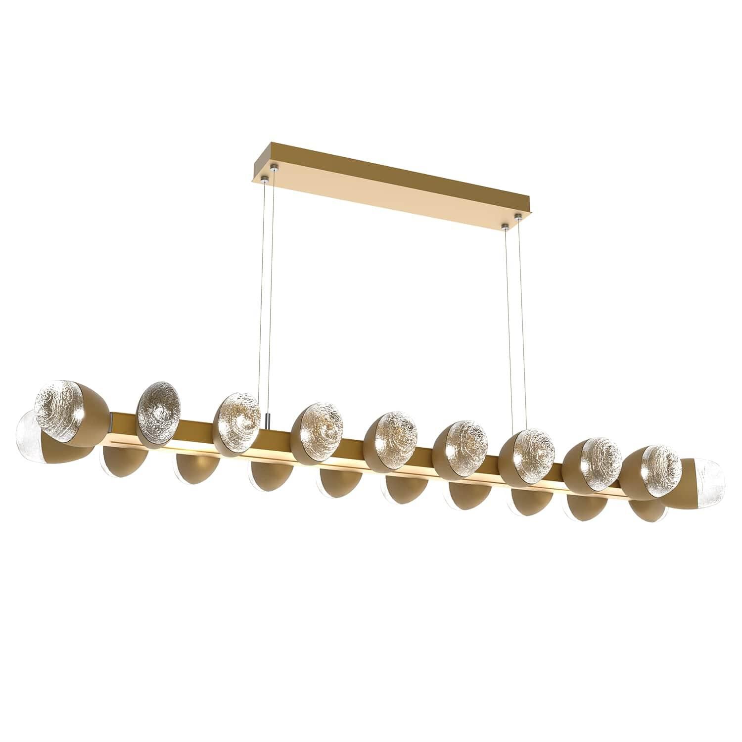 Pebble Linear Suspension Light by Hammerton Studio