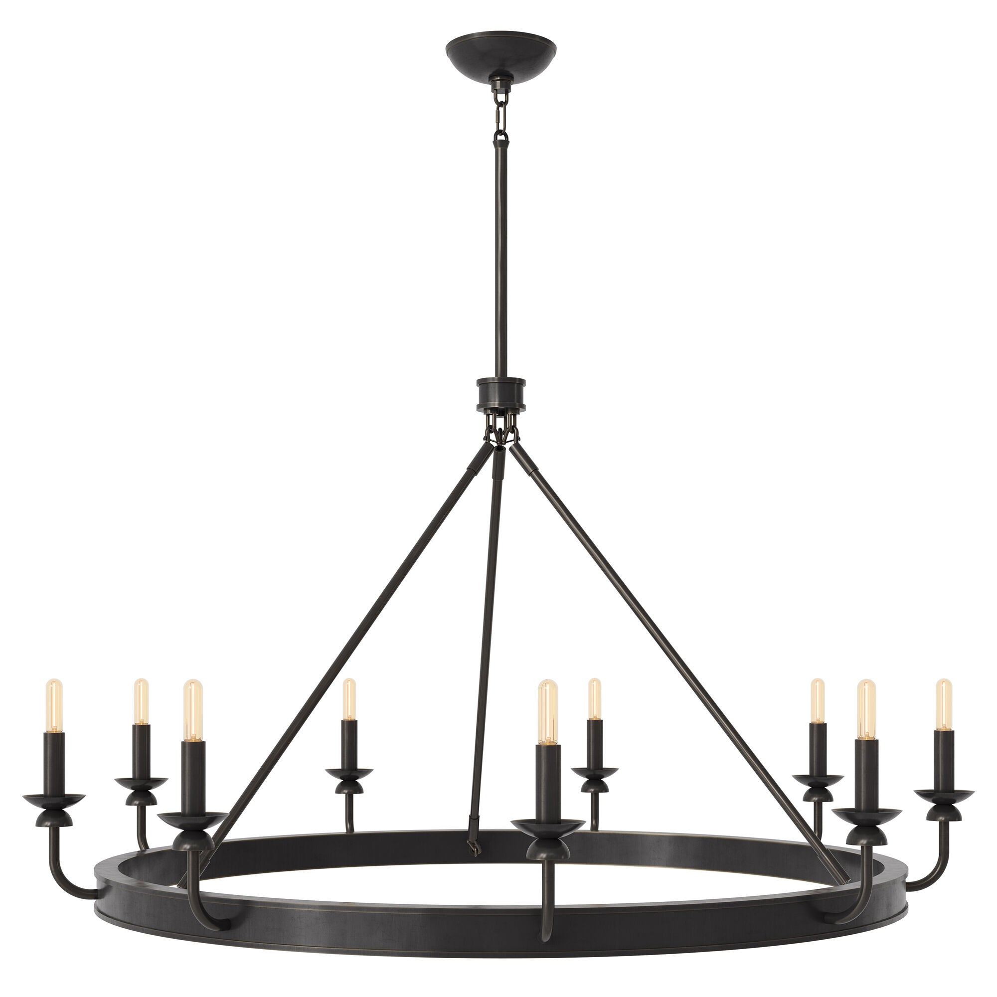 Shown in Bronze finish and White shade