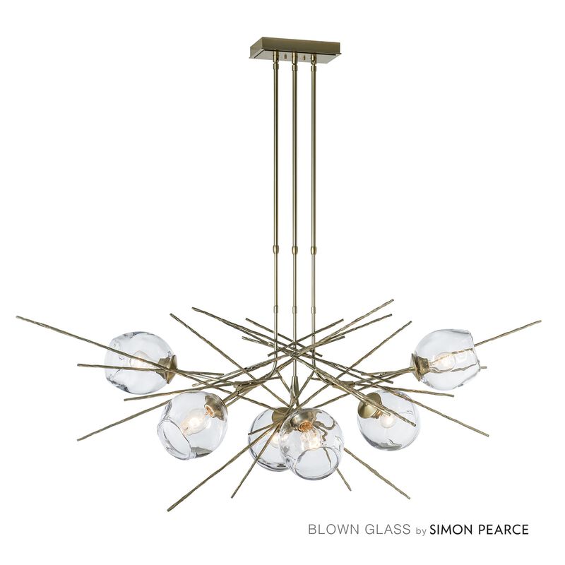 Griffin Large Linear Chandelier by Hubbardton Forge
