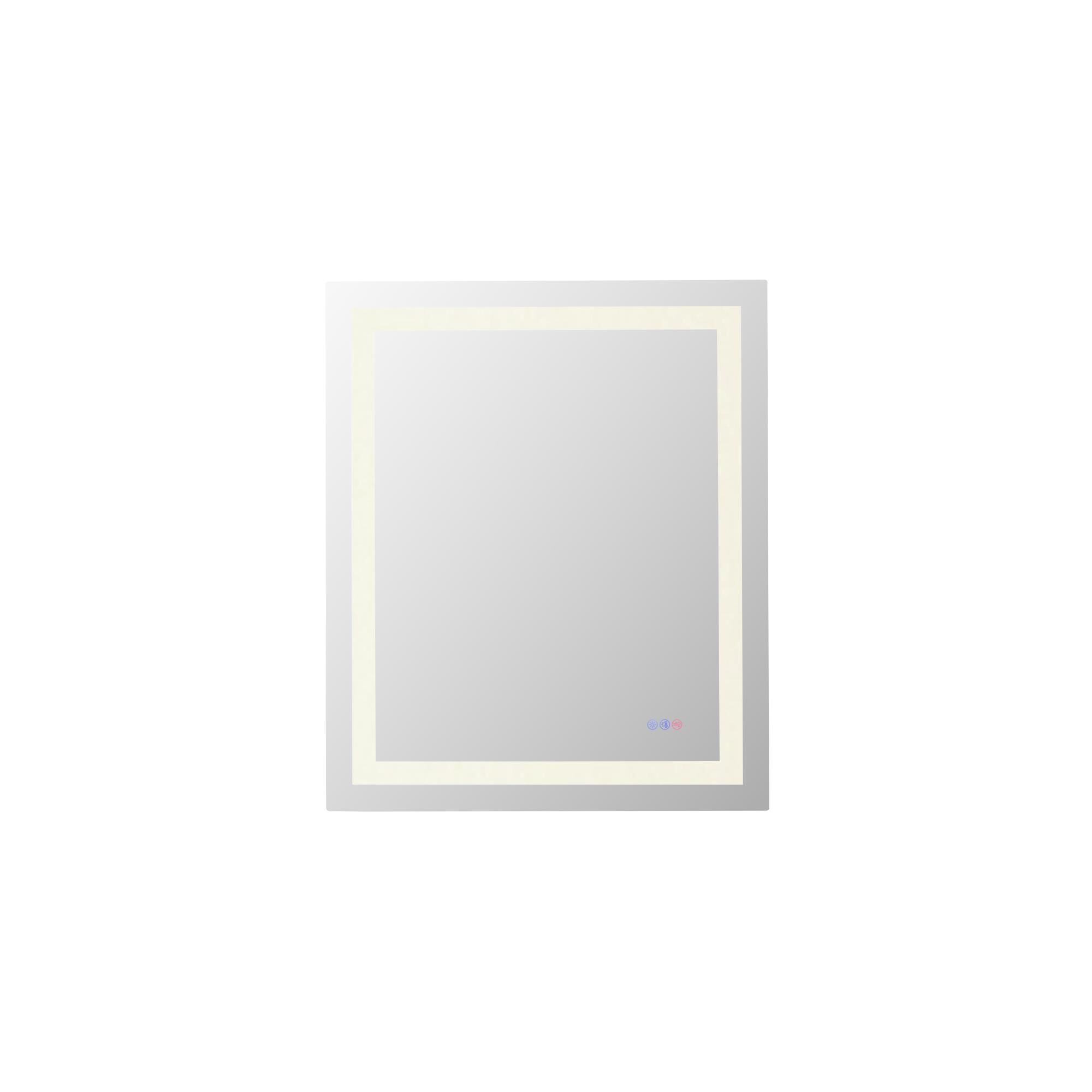 Riven 36 Inch LED Lighted Mirror by Elegant Dcor