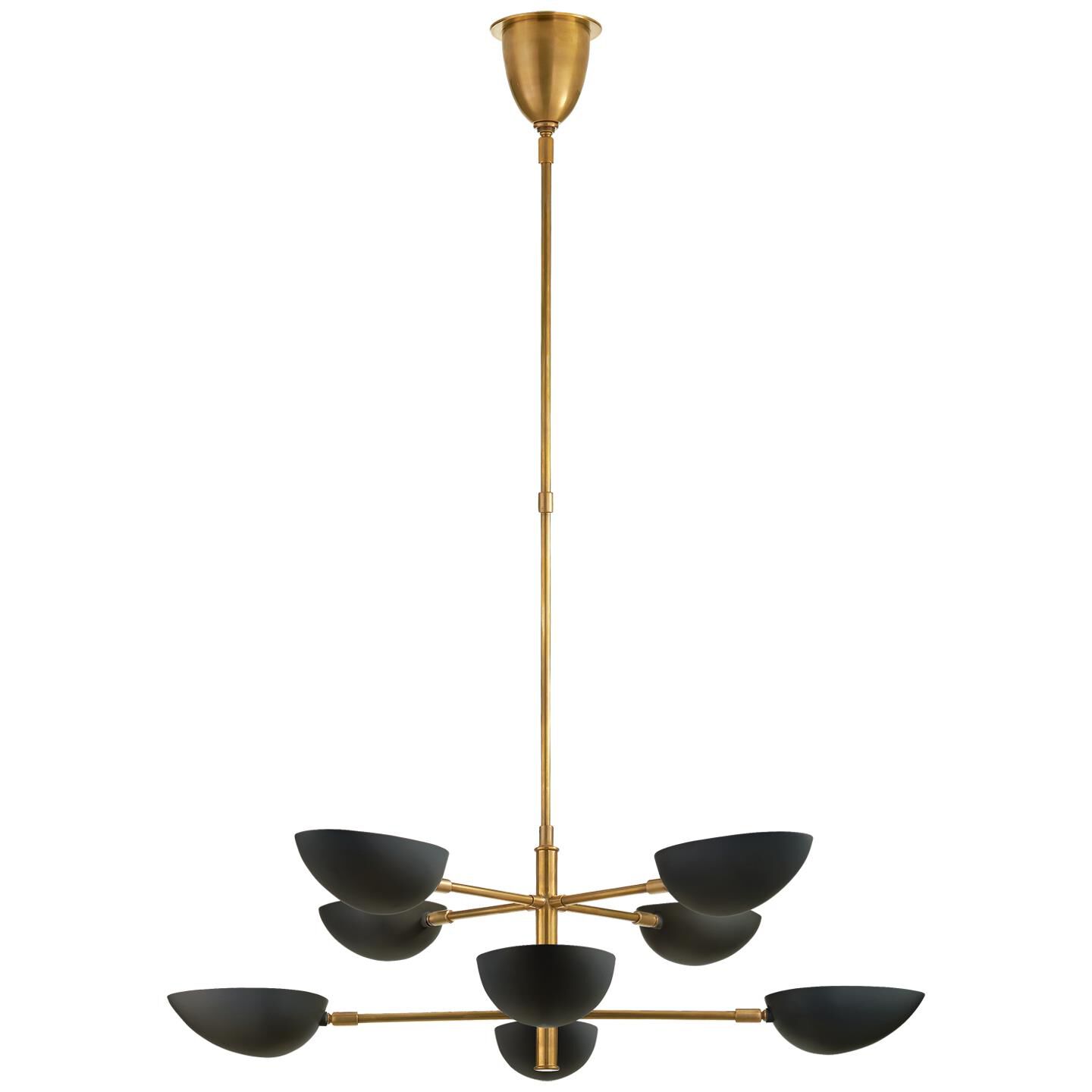 AERIN Graphic 38 Inch 8 Light Chandelier by Visual Comfort Signature Collection