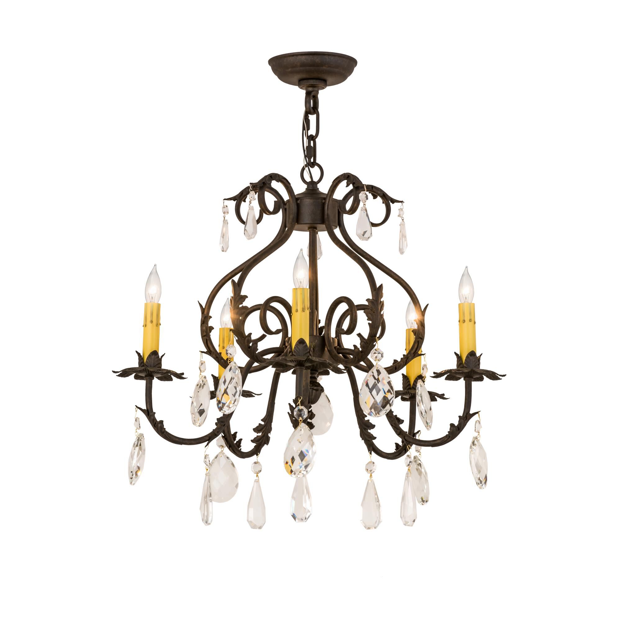 24 Inch 5 Light Chandelier by Meyda Lighting