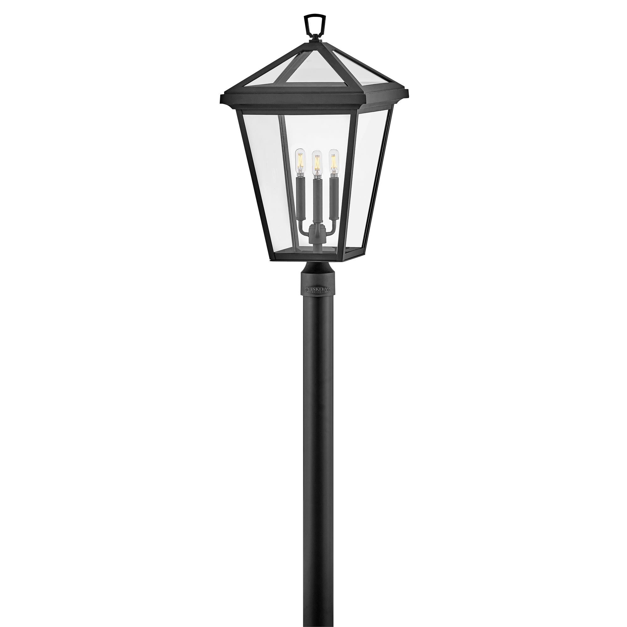 Shown in Museum Black finish and Clear glass