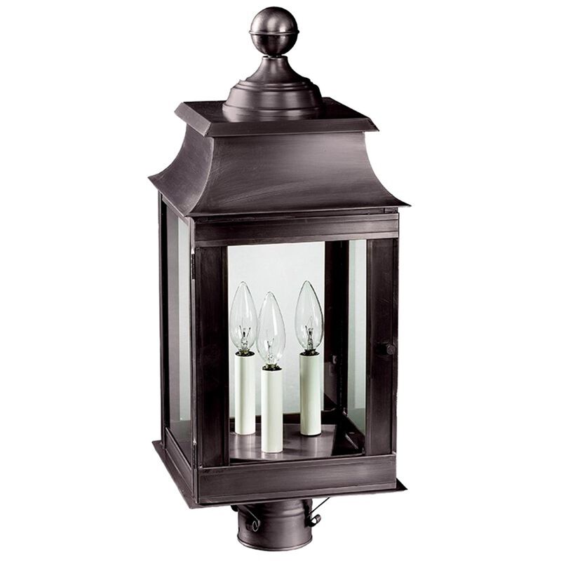 Concord 23 Inch 3 Light Outdoor Post Lamp by Northeast Lantern