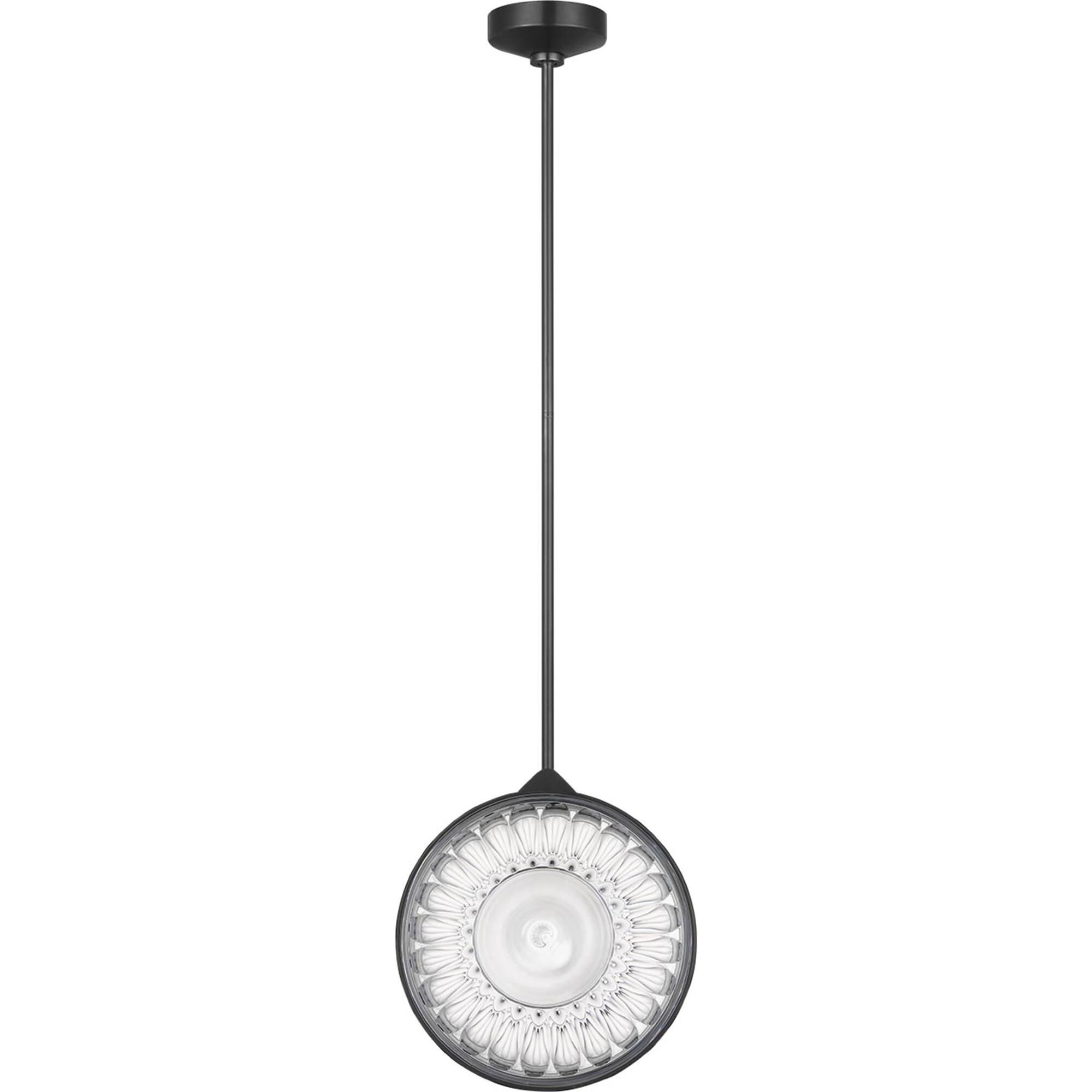 Shown in Bronze finish and Clear crystal