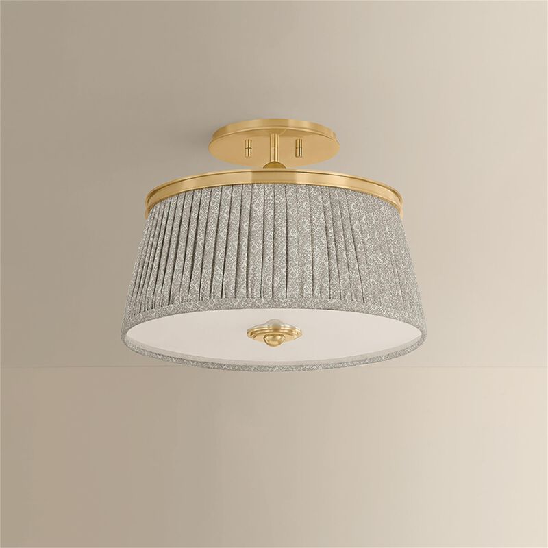 Valeria 16 Inch Semi Flush Mount by Hudson Valley Lighting