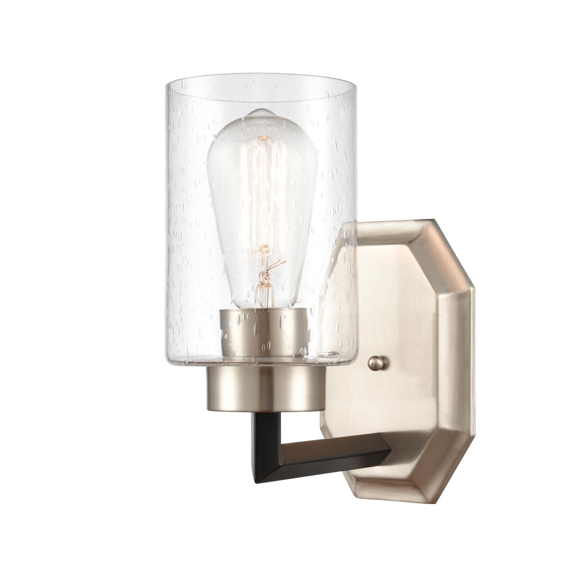 Shown in Black Satin Nickel finish and None glass and None shade