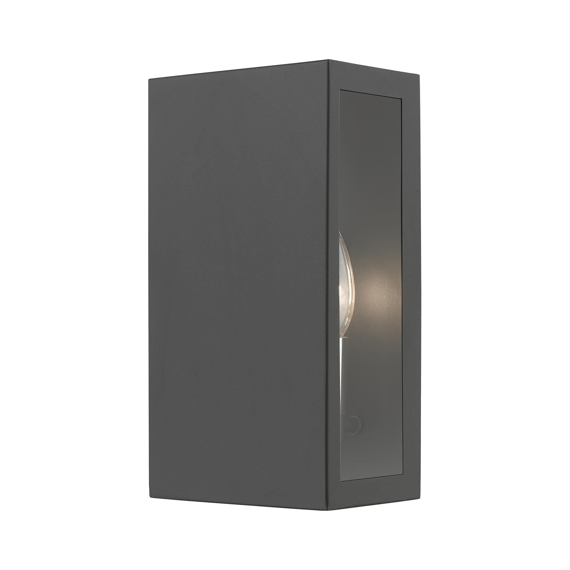 Shown in Textured Black with Brushed Nickel Candles finish and Clear glass