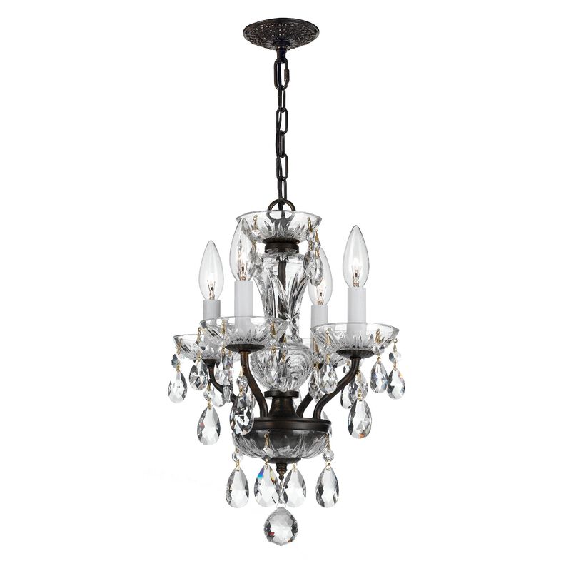 Traditional Crystal 11 Inch Chandelier by Crystorama