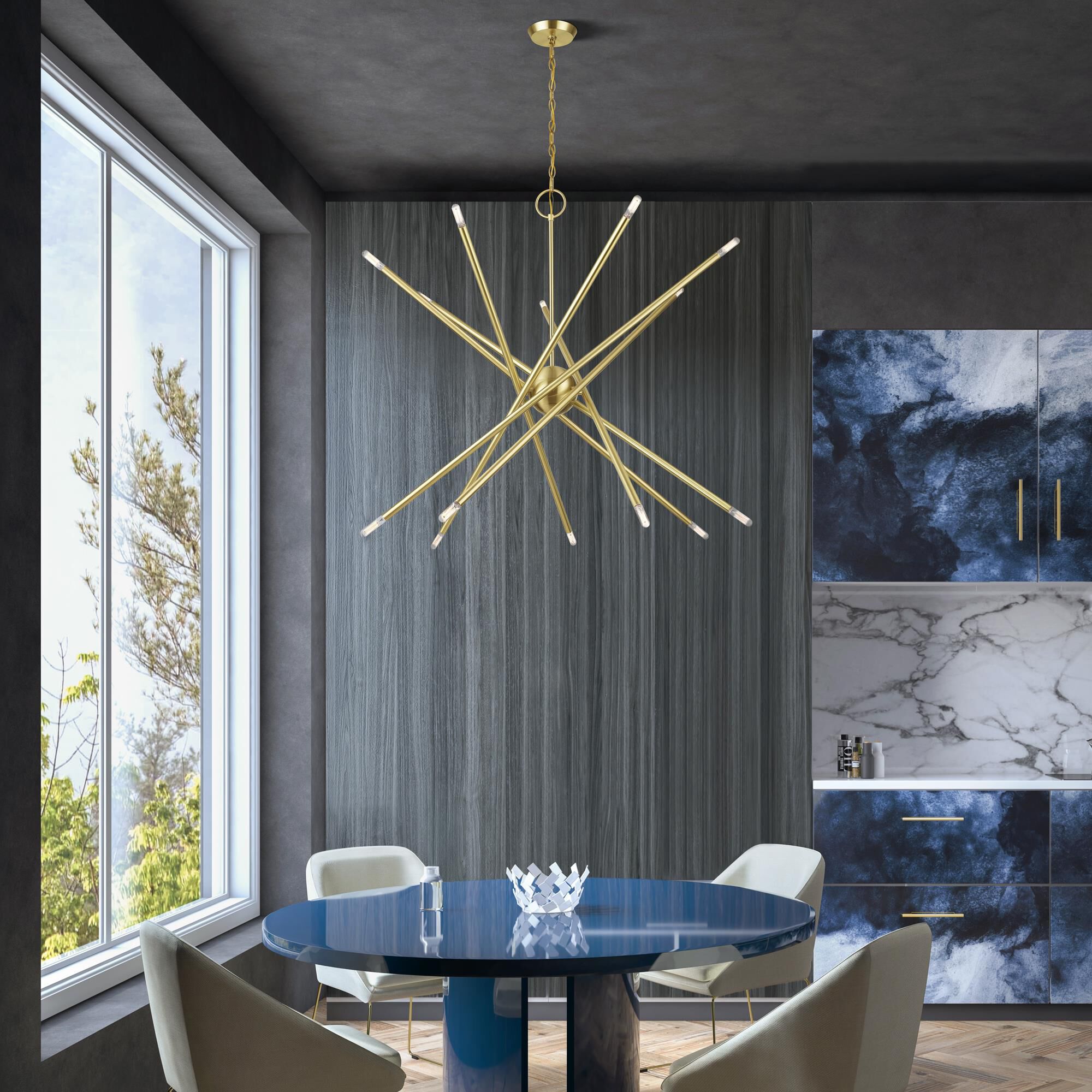 Shown in Satin Brass finish