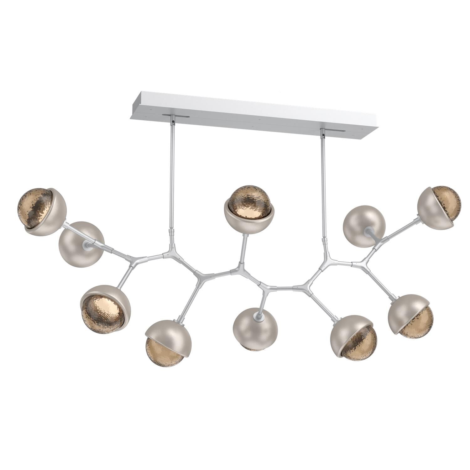 Shown in Classic Silver finish and Bronze glass and Beige Silver accent