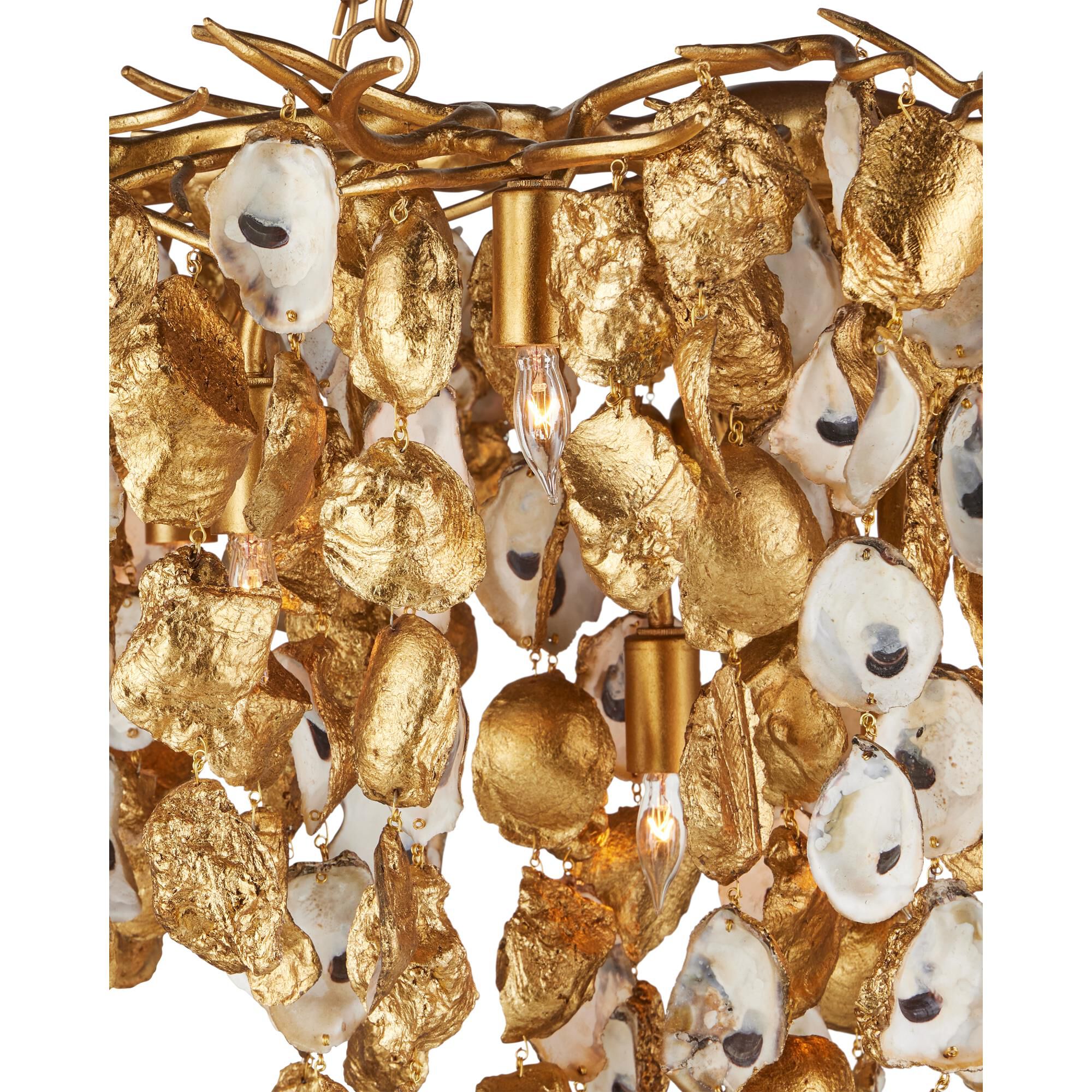 Shown in Contemporary Gold Leaf, Contemporary Gold, Natural finish