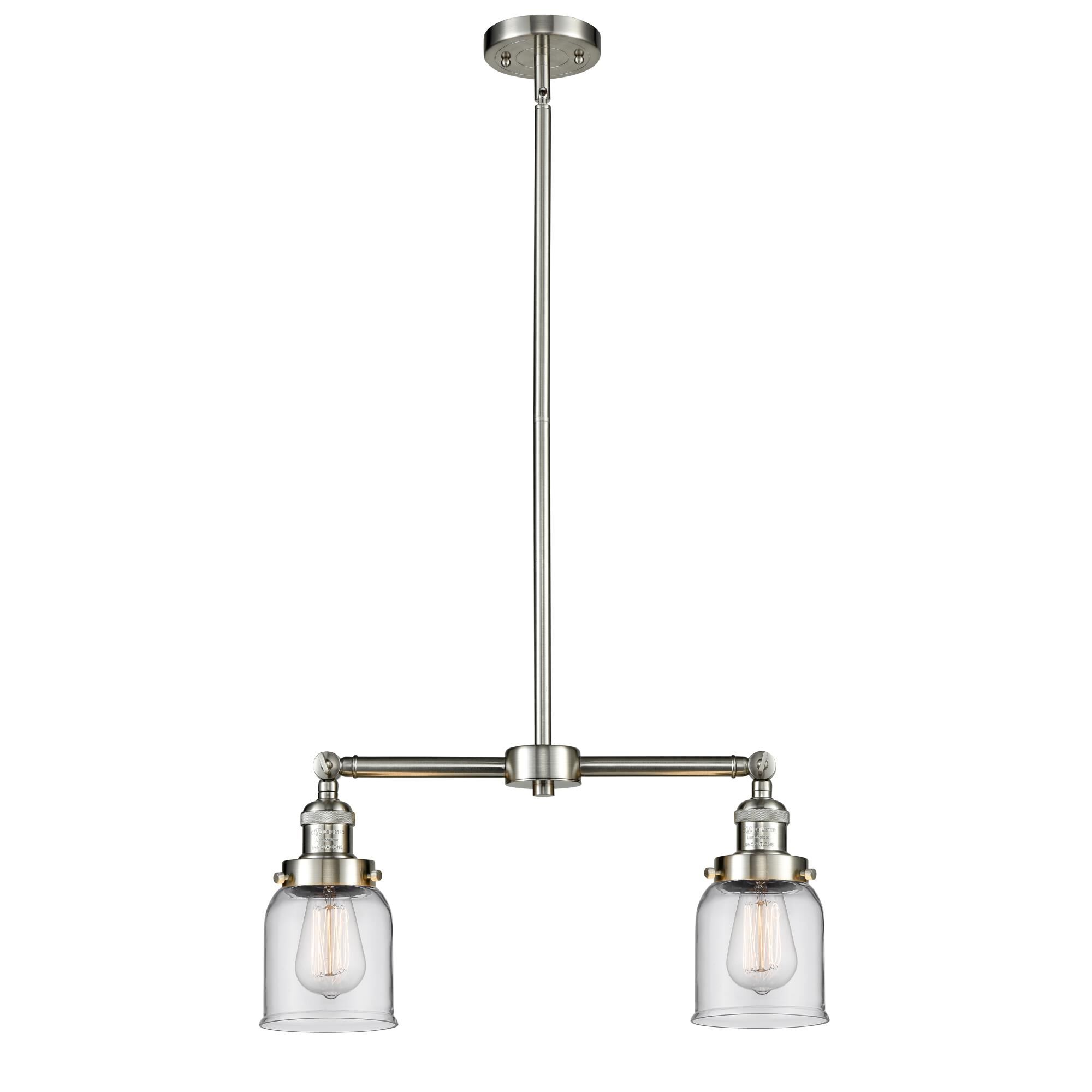 Bruno Marashlian Small Bell 21 Inch 2 Light Mini Chandelier by Innovations Lighting