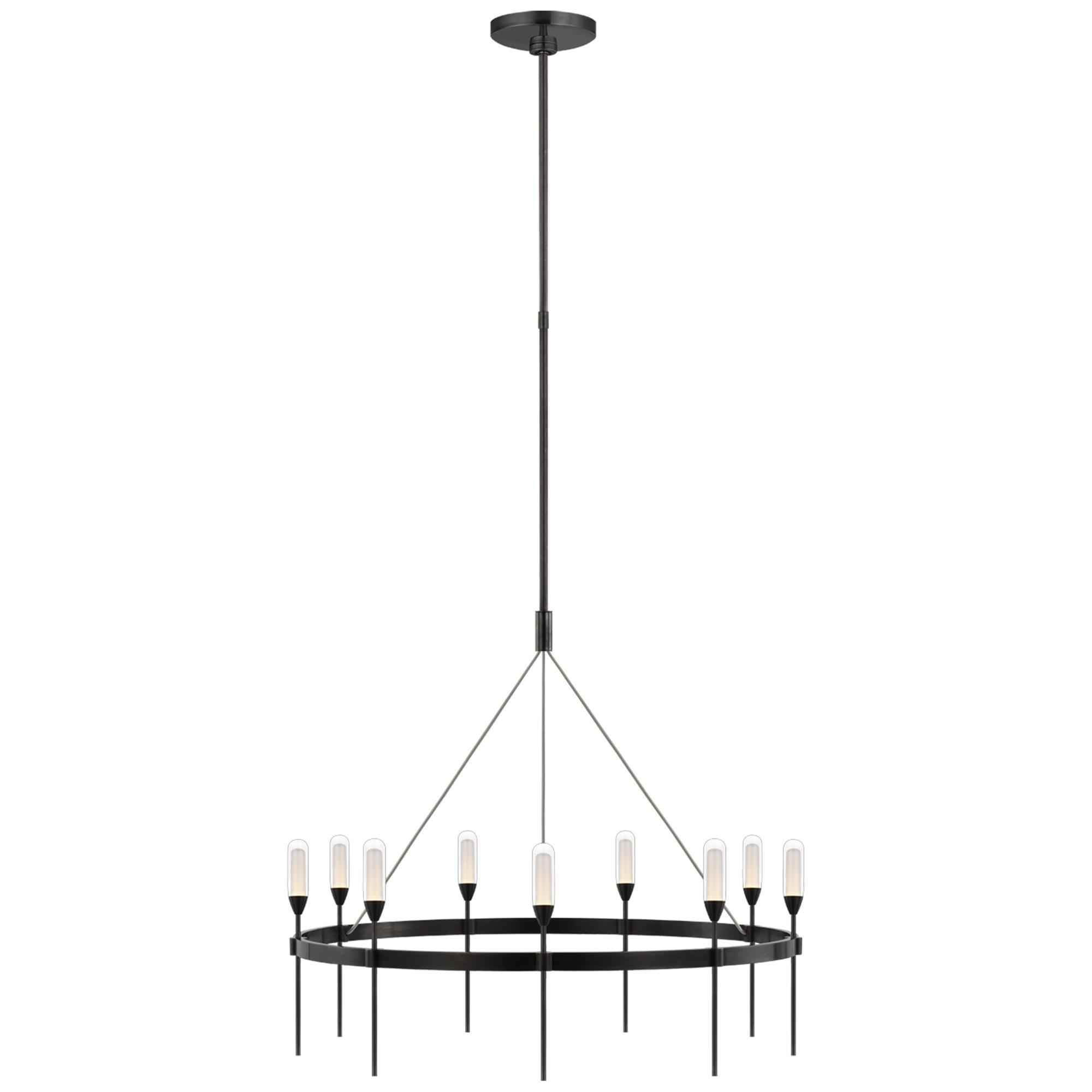 Shown in Bronze finish and Clear glass