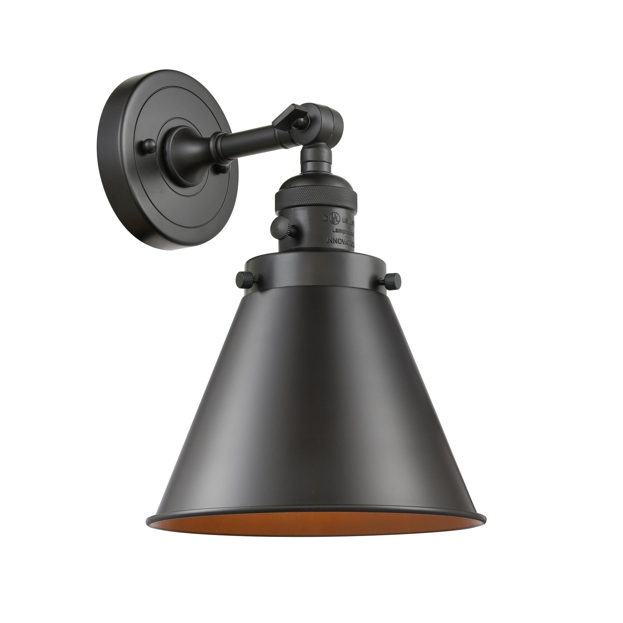 Shown in Oil Rubbed Bronze finish and Oil Rubbed Bronze Shade shade