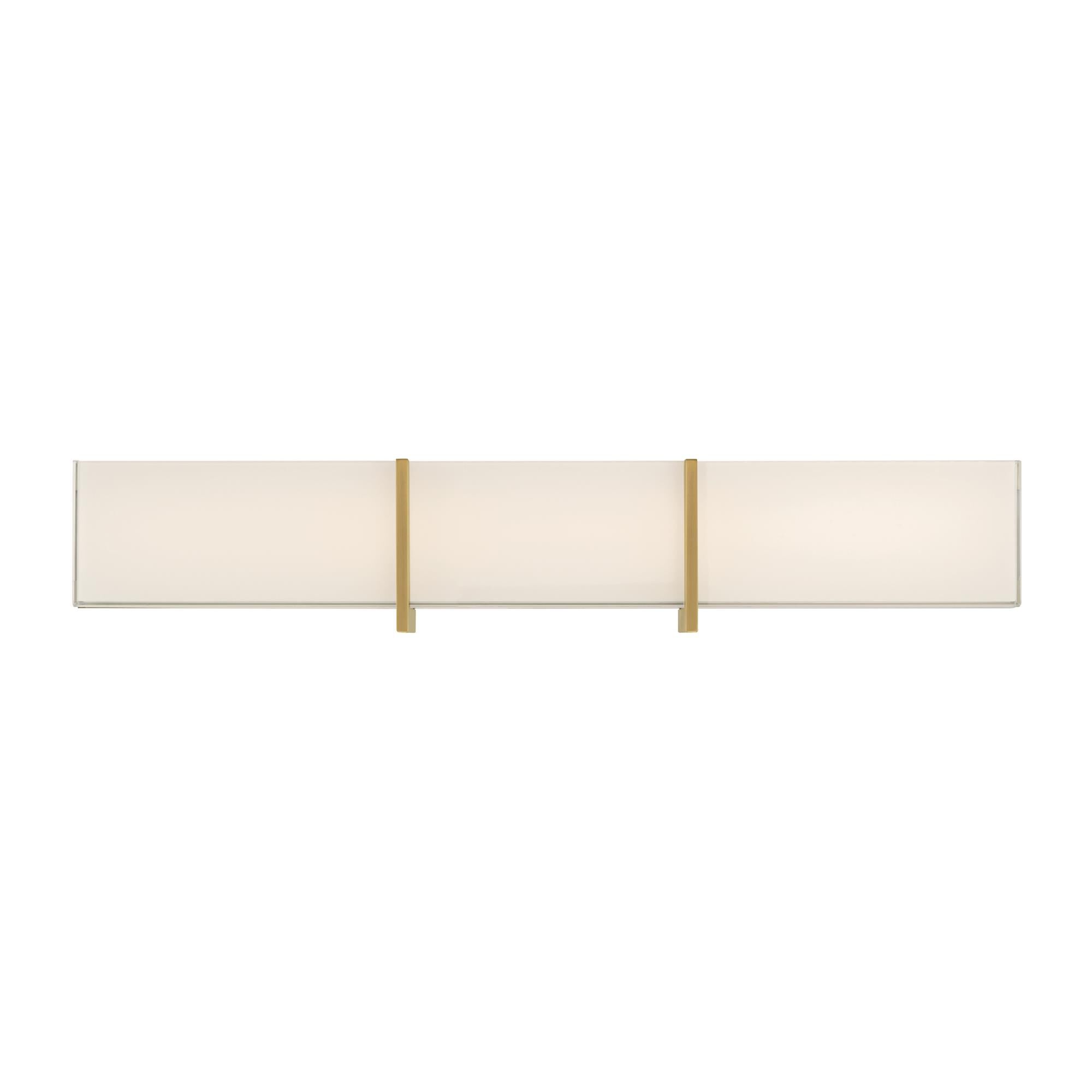 Shown in Legacy Brass finish and White glass