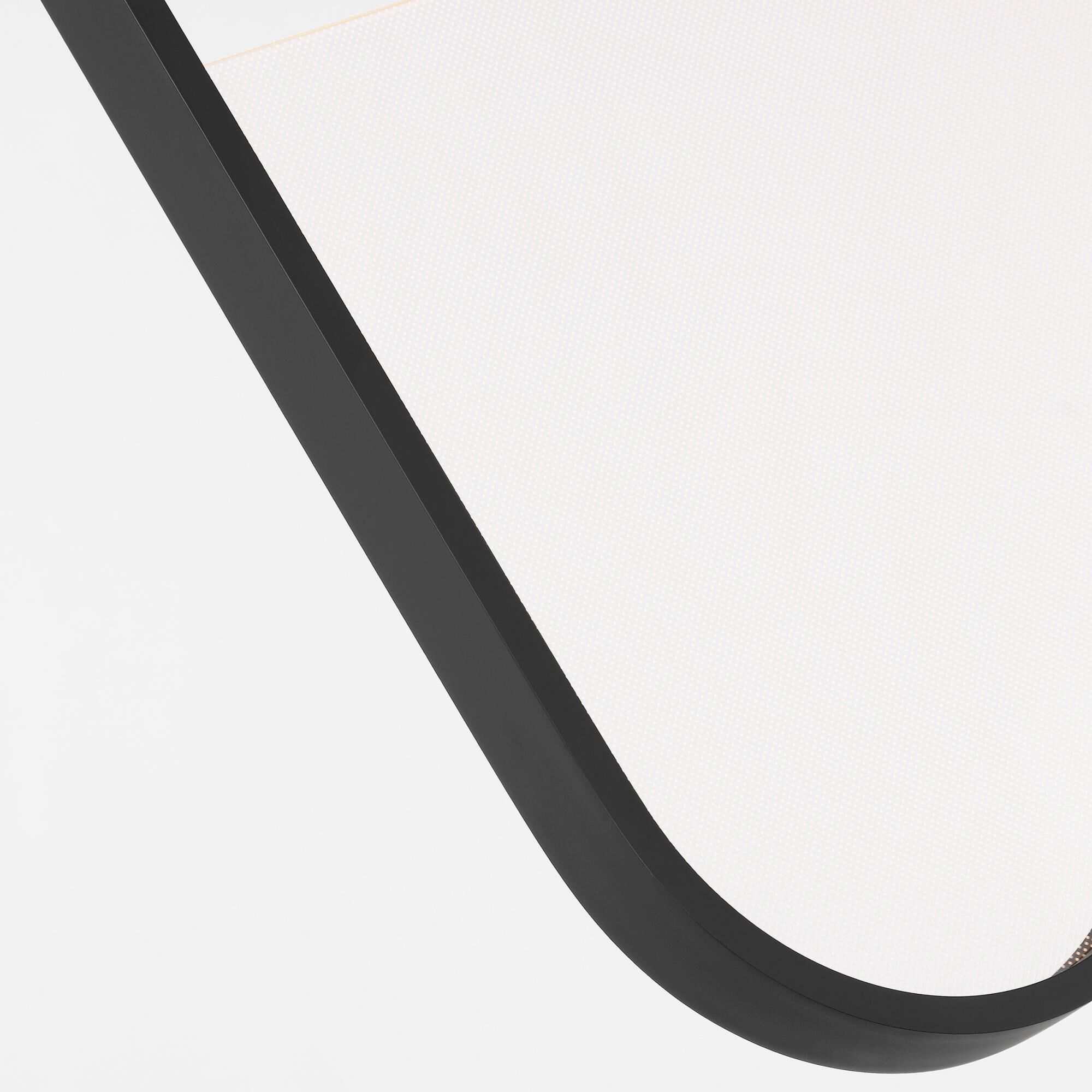 Shown in Nightshade Black finish and Light Guide shade