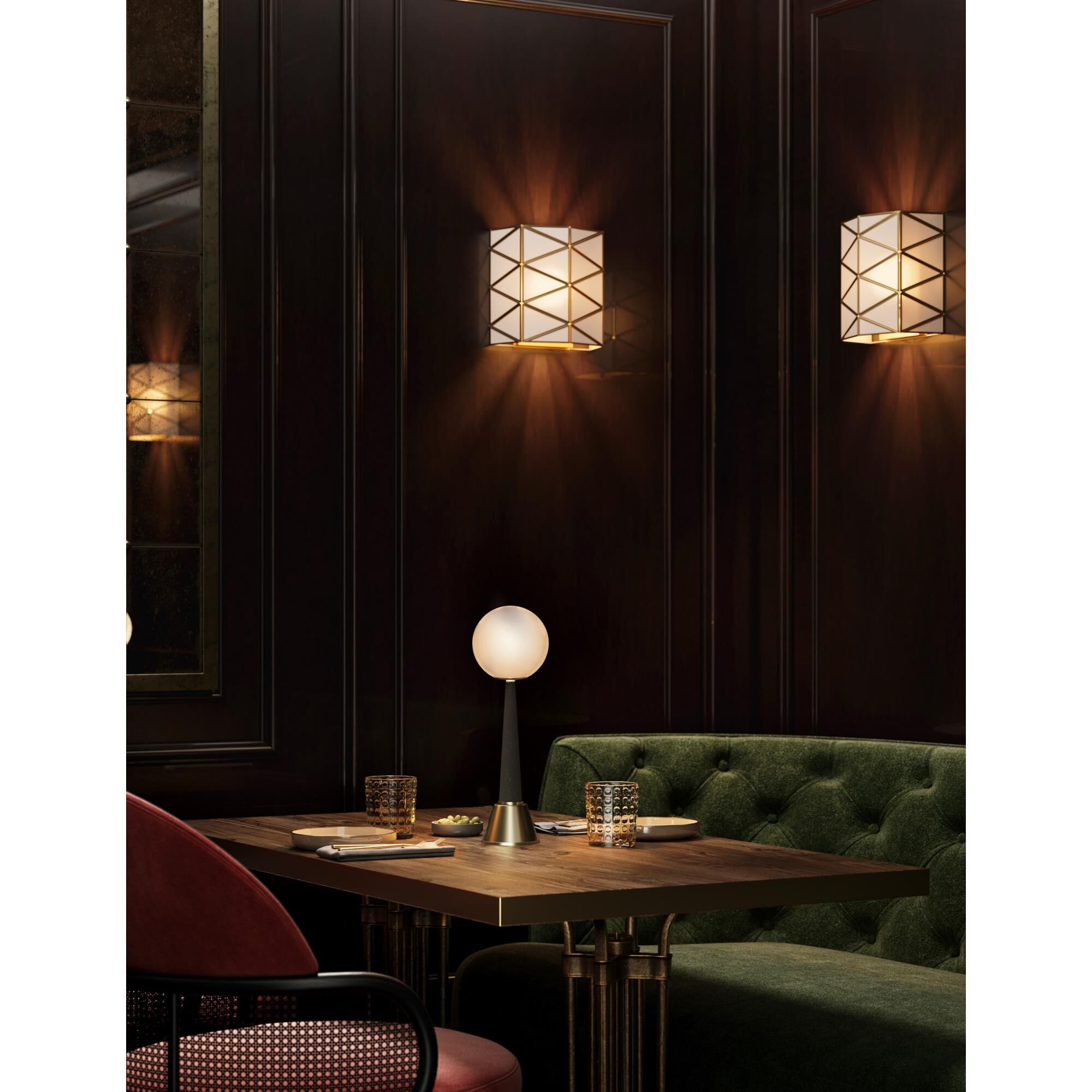 Polyhedron 12 Inch Wall Sconce by Currey and Company